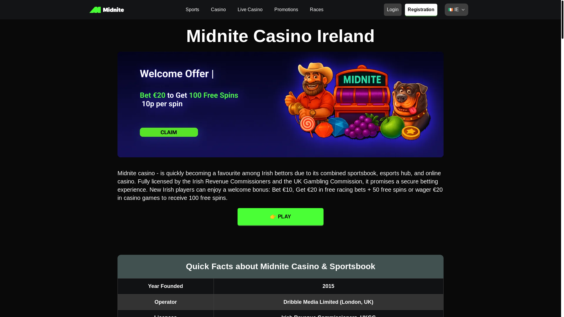 website screenshot of https://midnitecasinobet-com-8542.pages.dev/