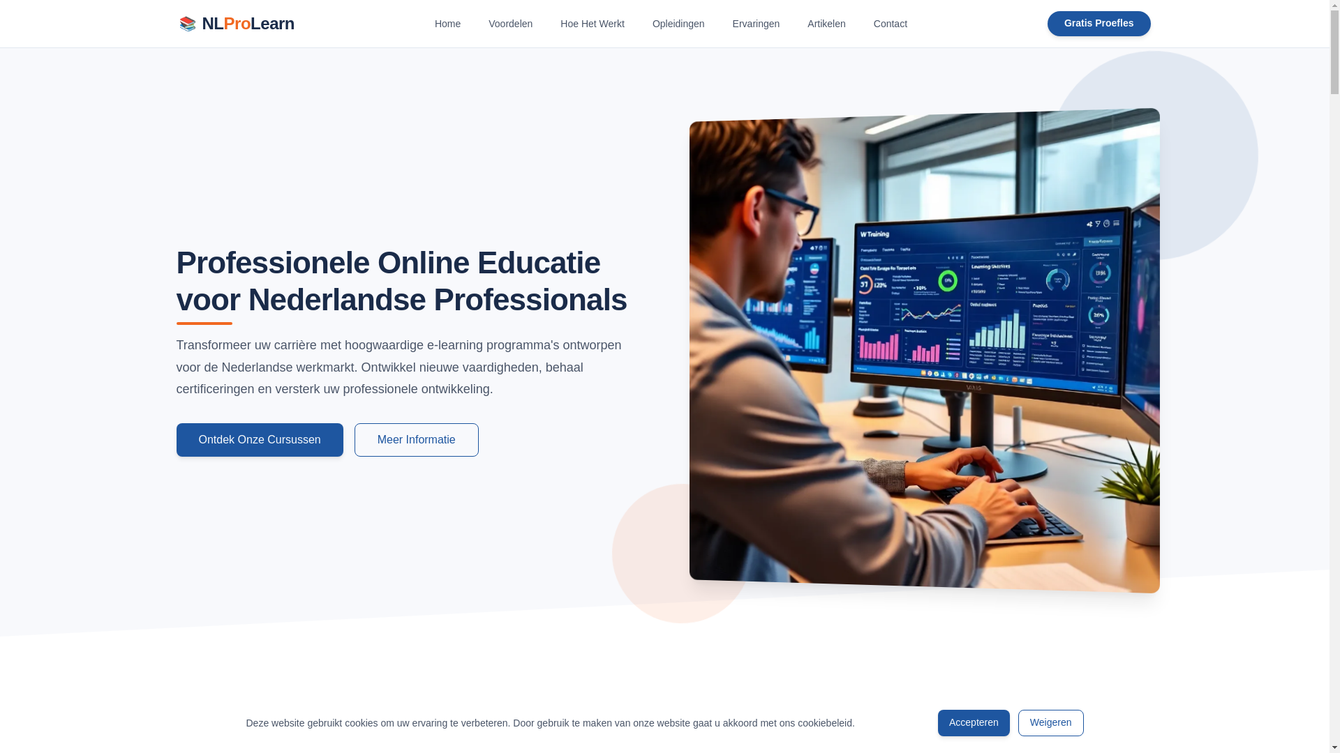 website screenshot of https://nlprolearn.com/