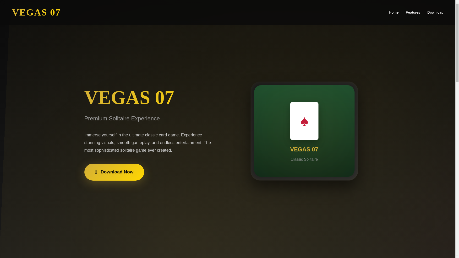 website screenshot of https://vegas07.co/