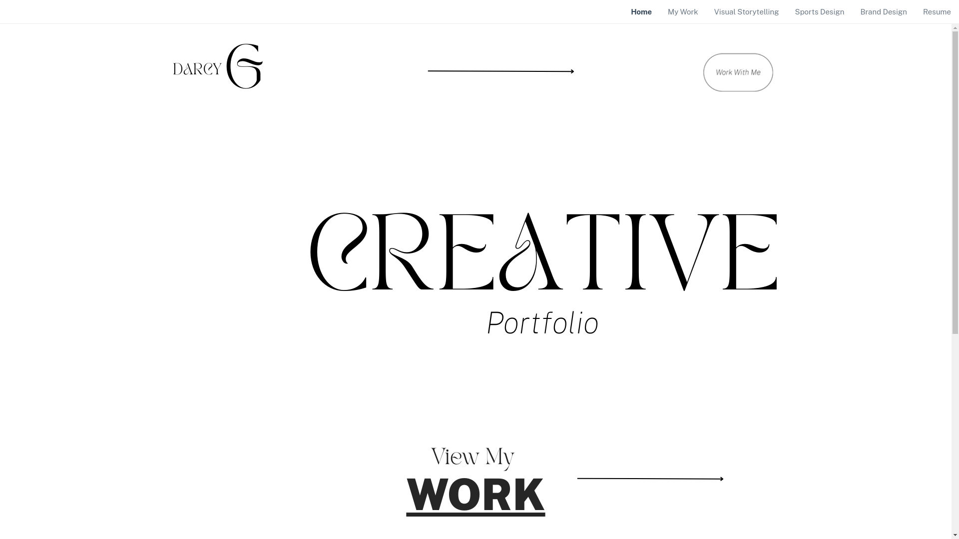 website screenshot of https://darcygallagher.com/