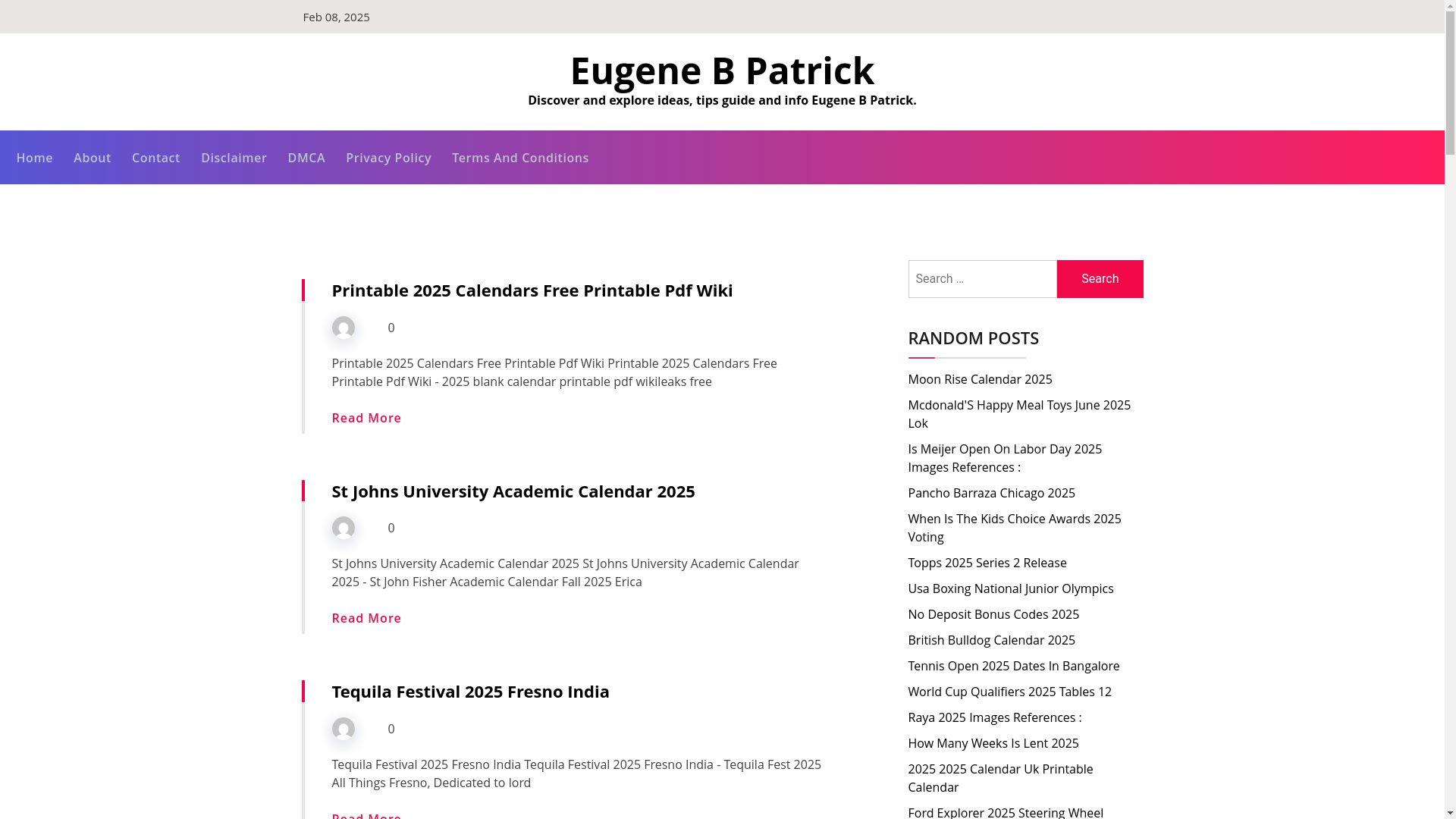 website screenshot of https://eugenebpatrick.pages.dev/
