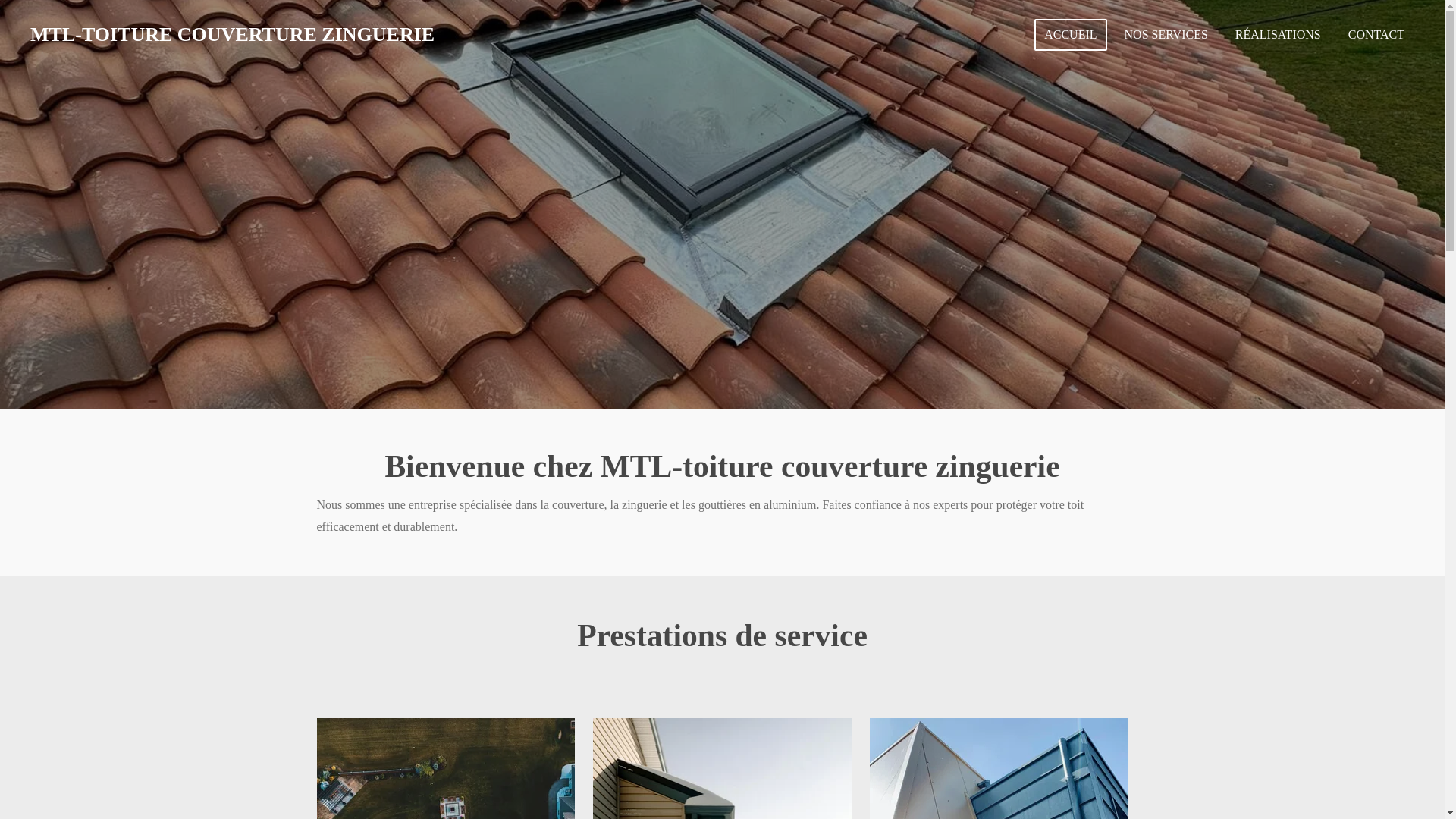 website screenshot of https://mtl-toiture-couverture-zinguerie.fr/