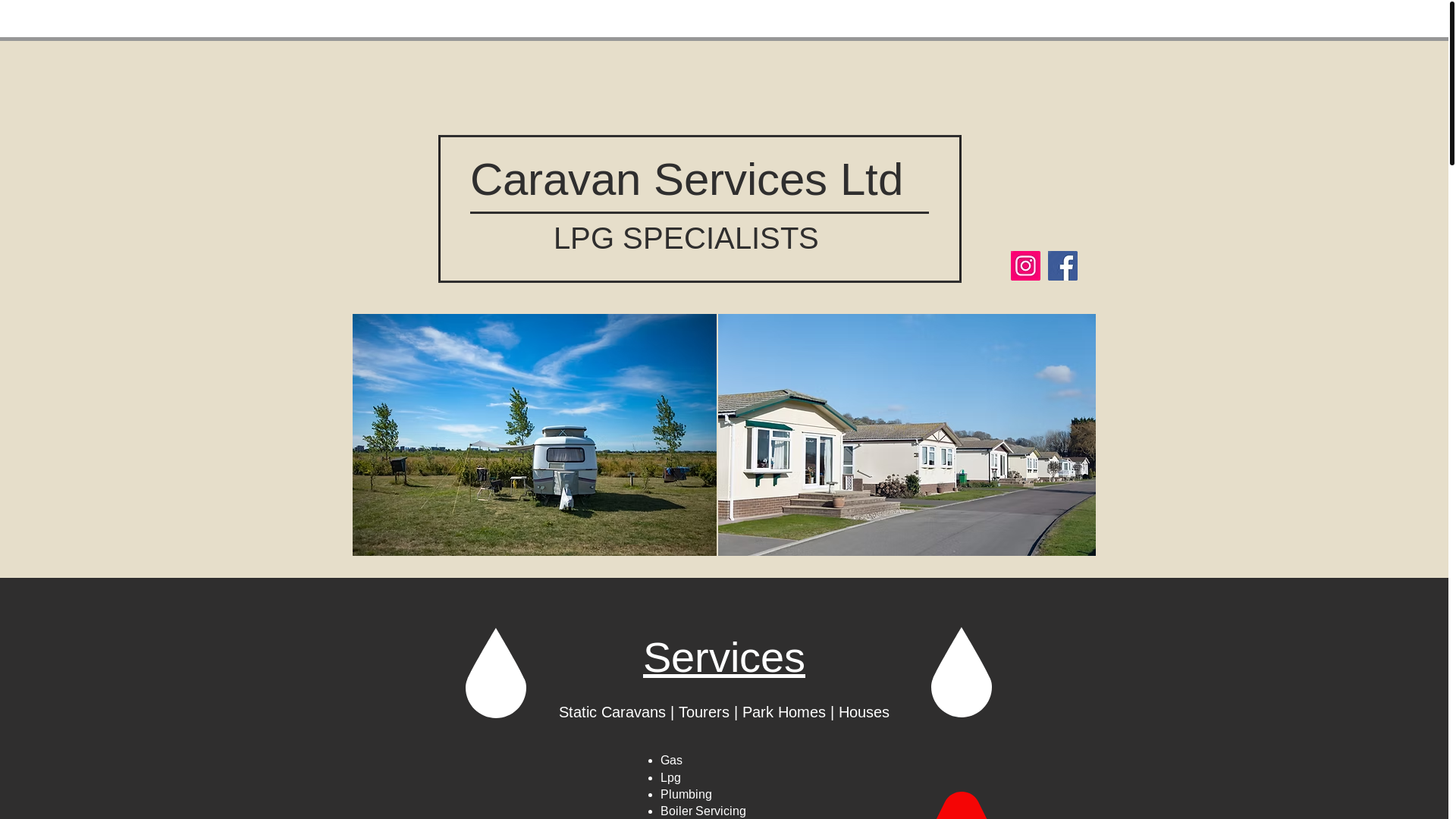 website screenshot of https://caravanservicesltd.com/