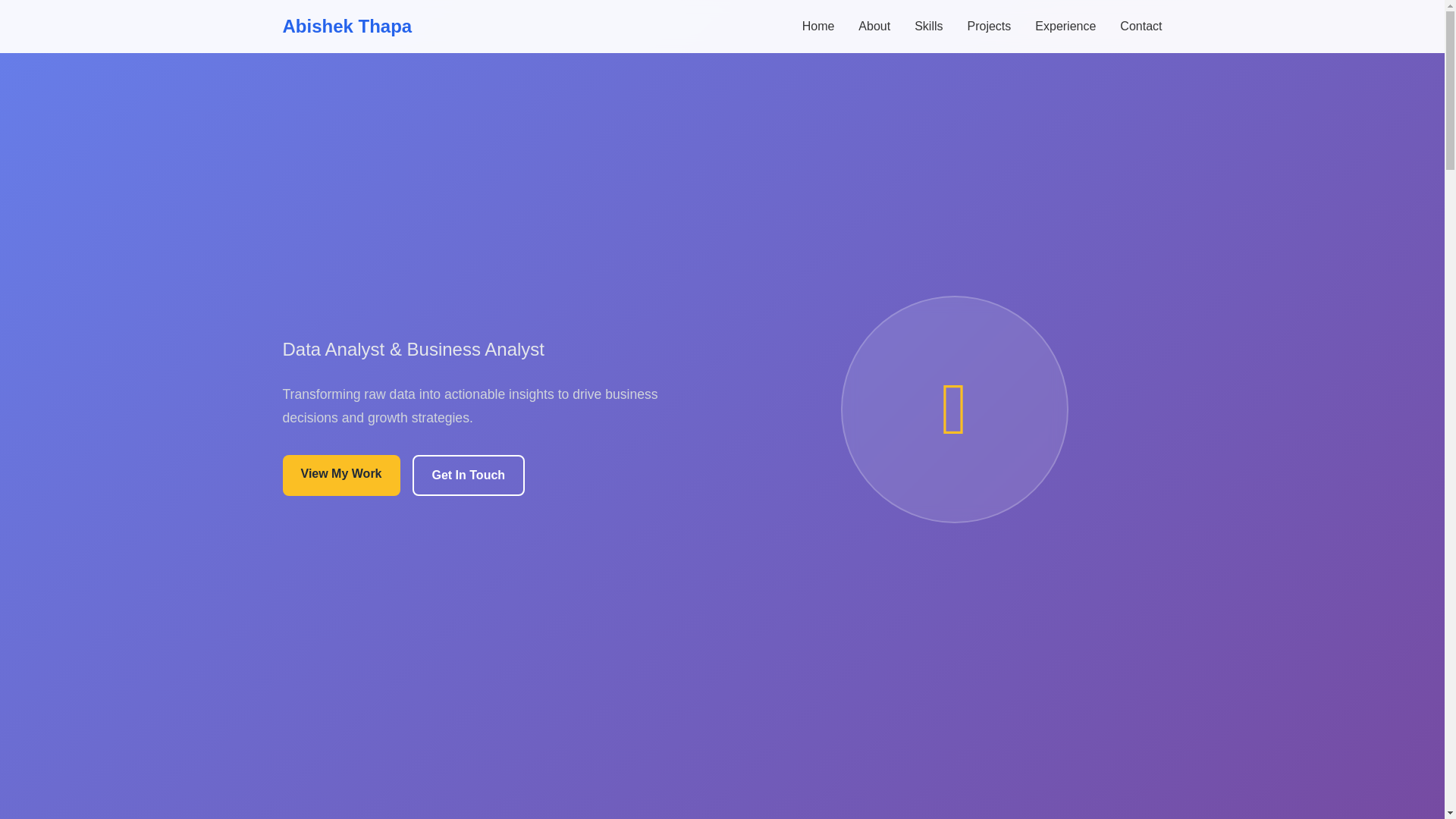 website screenshot of https://data-analyst-portfolio.pages.dev/