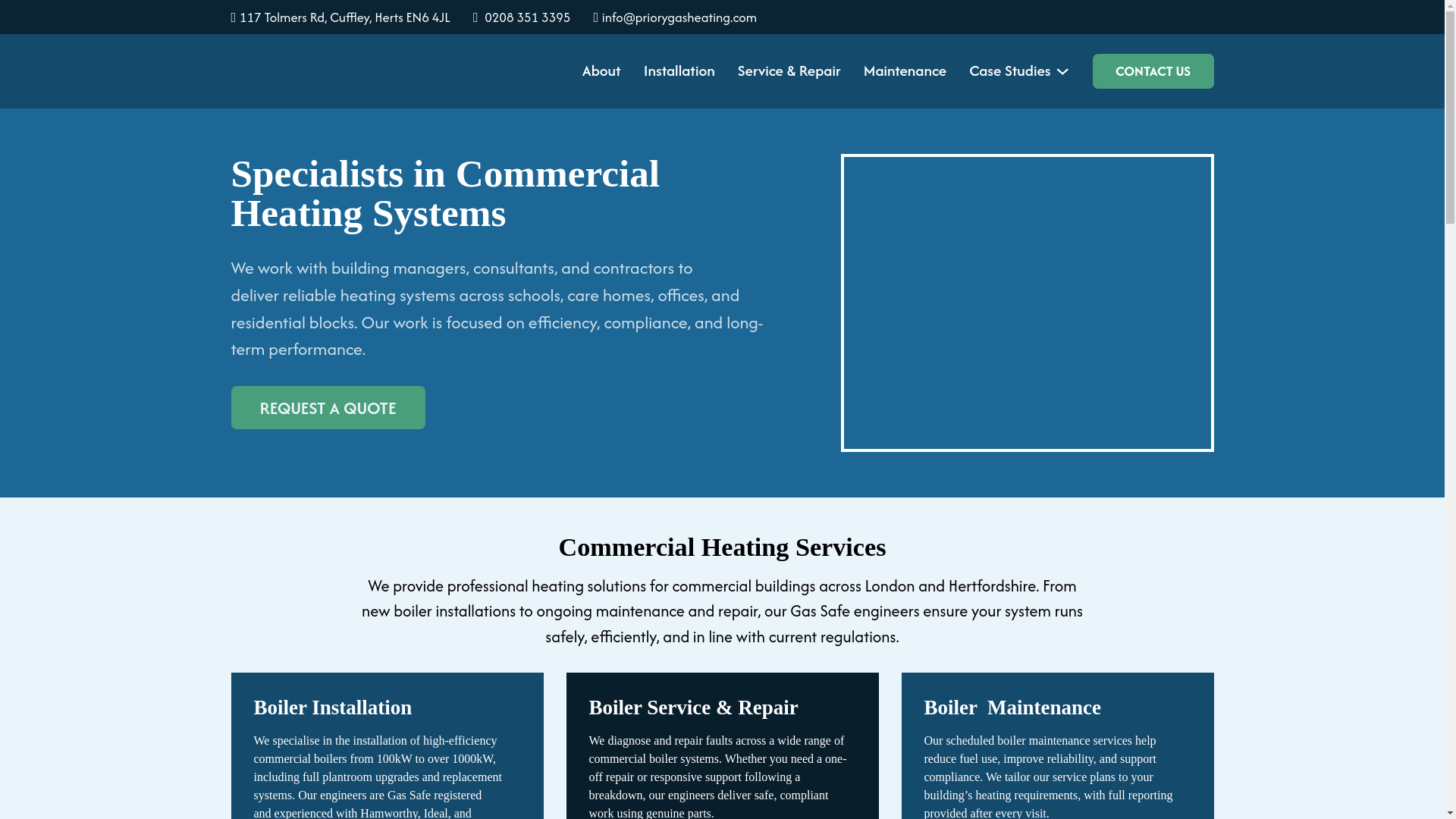 website screenshot of https://priorygasheating-site.pages.dev/