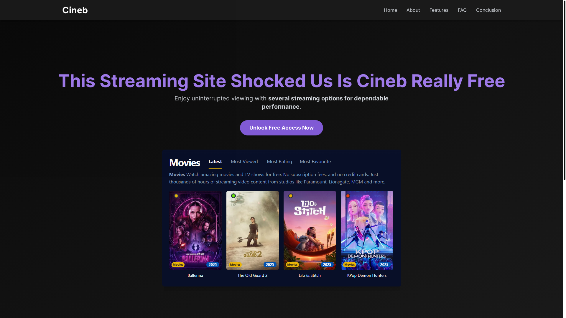 website screenshot of https://cineb-d34h.pages.dev/