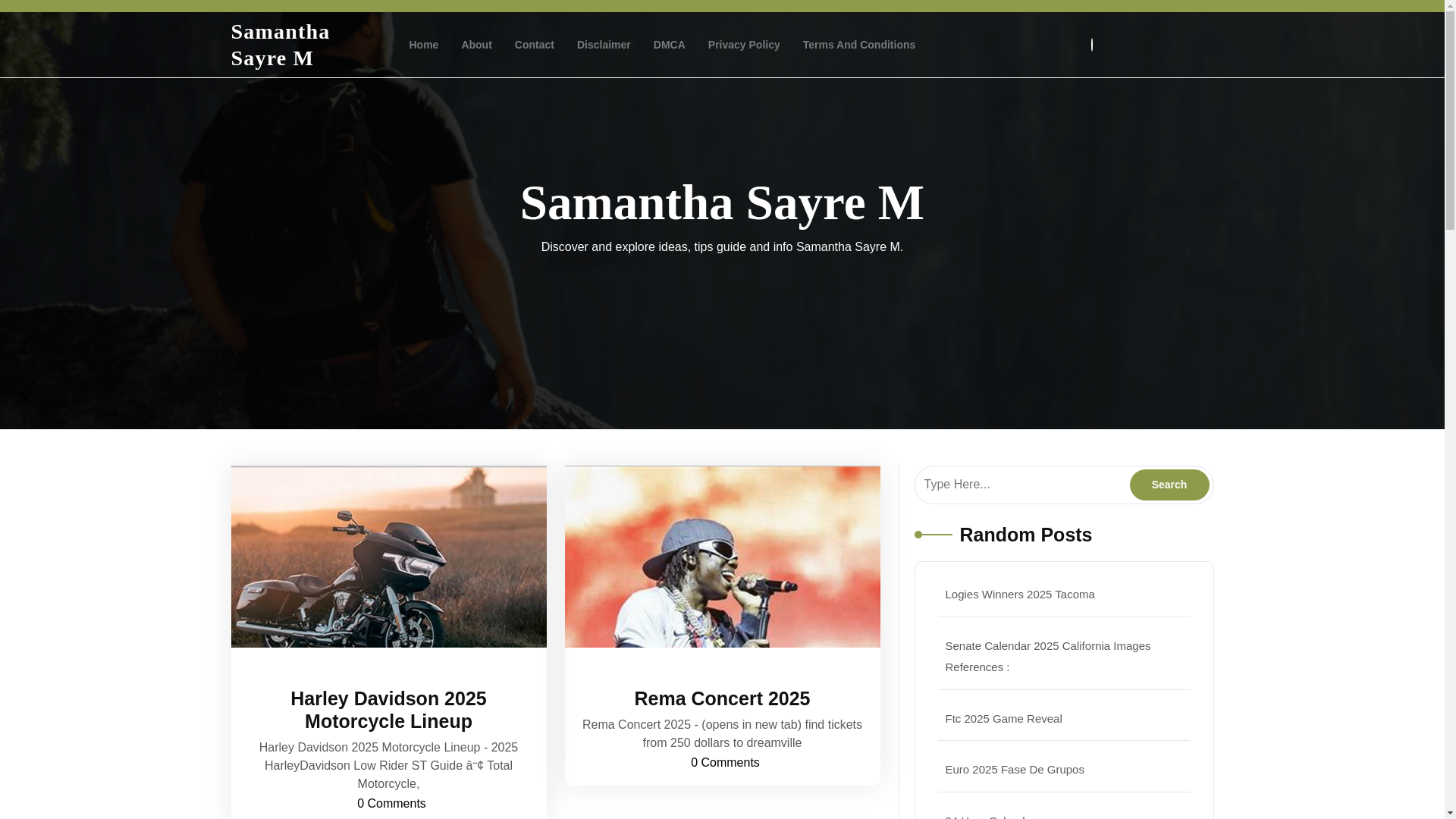 website screenshot of https://samanthasayrem.pages.dev/