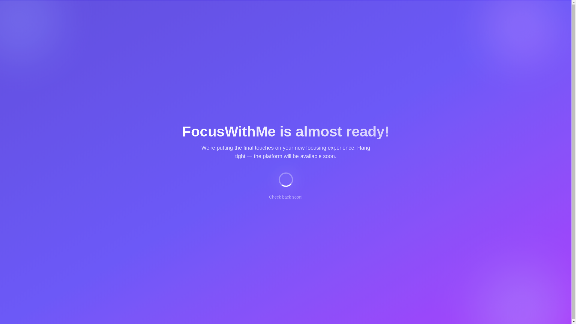 website screenshot of https://getfocuswithme.com/
