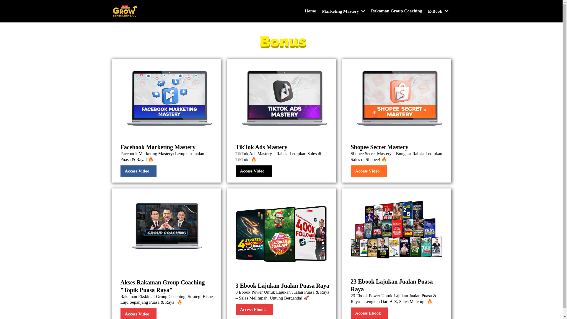 website screenshot of https://bisnesmerdeka.com/