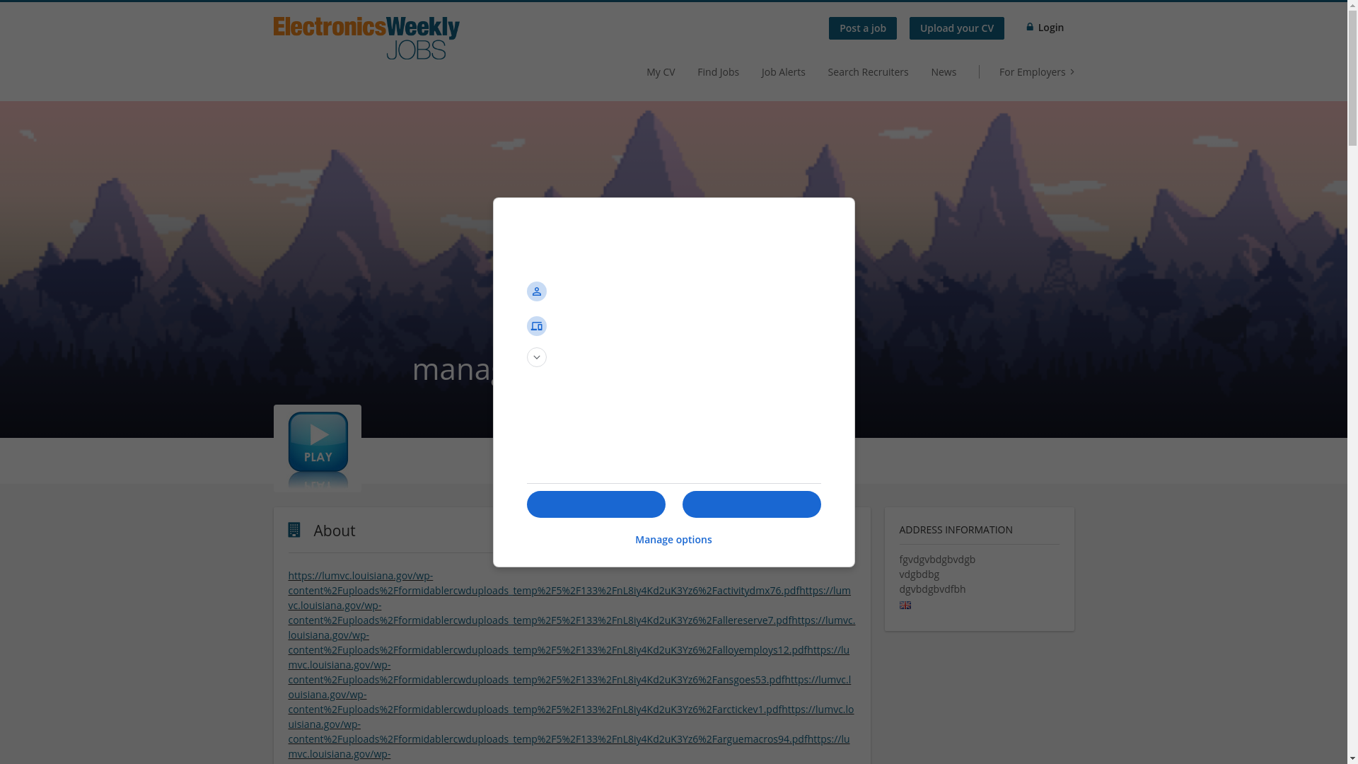 website screenshot of https://jobs.electronicsweekly.com/company/managesubstitutes