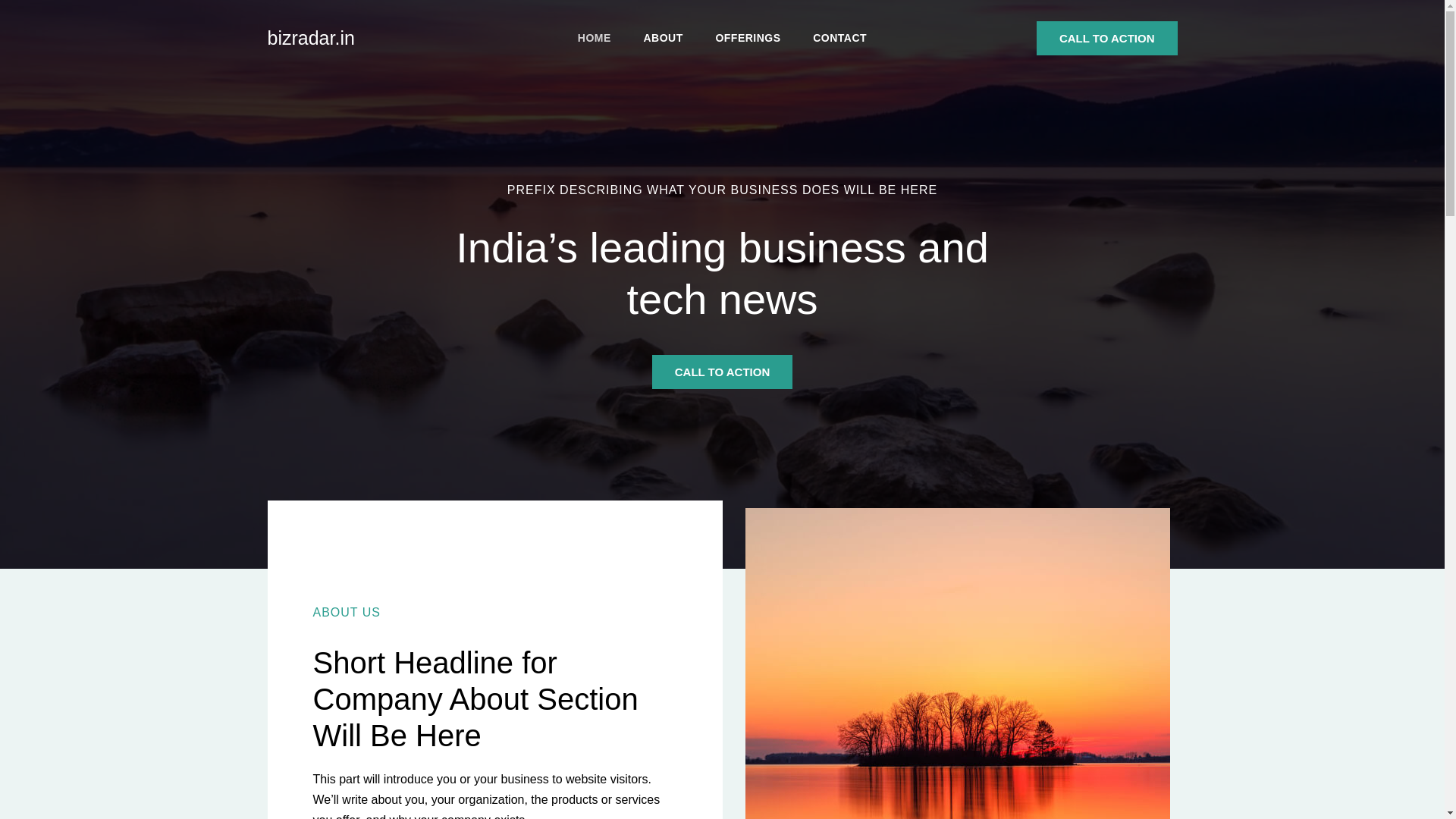 website screenshot of https://bizradar.in/