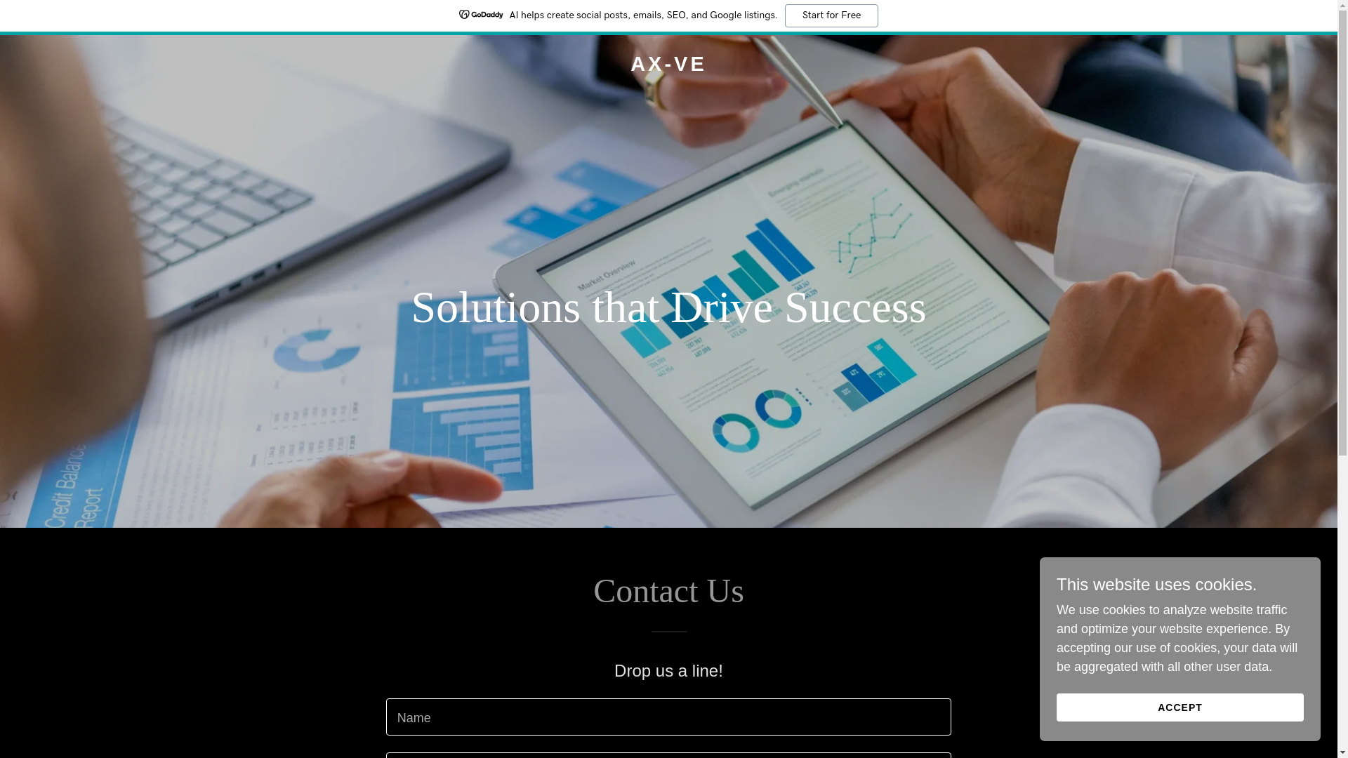 website screenshot of https://ax-ve.com/