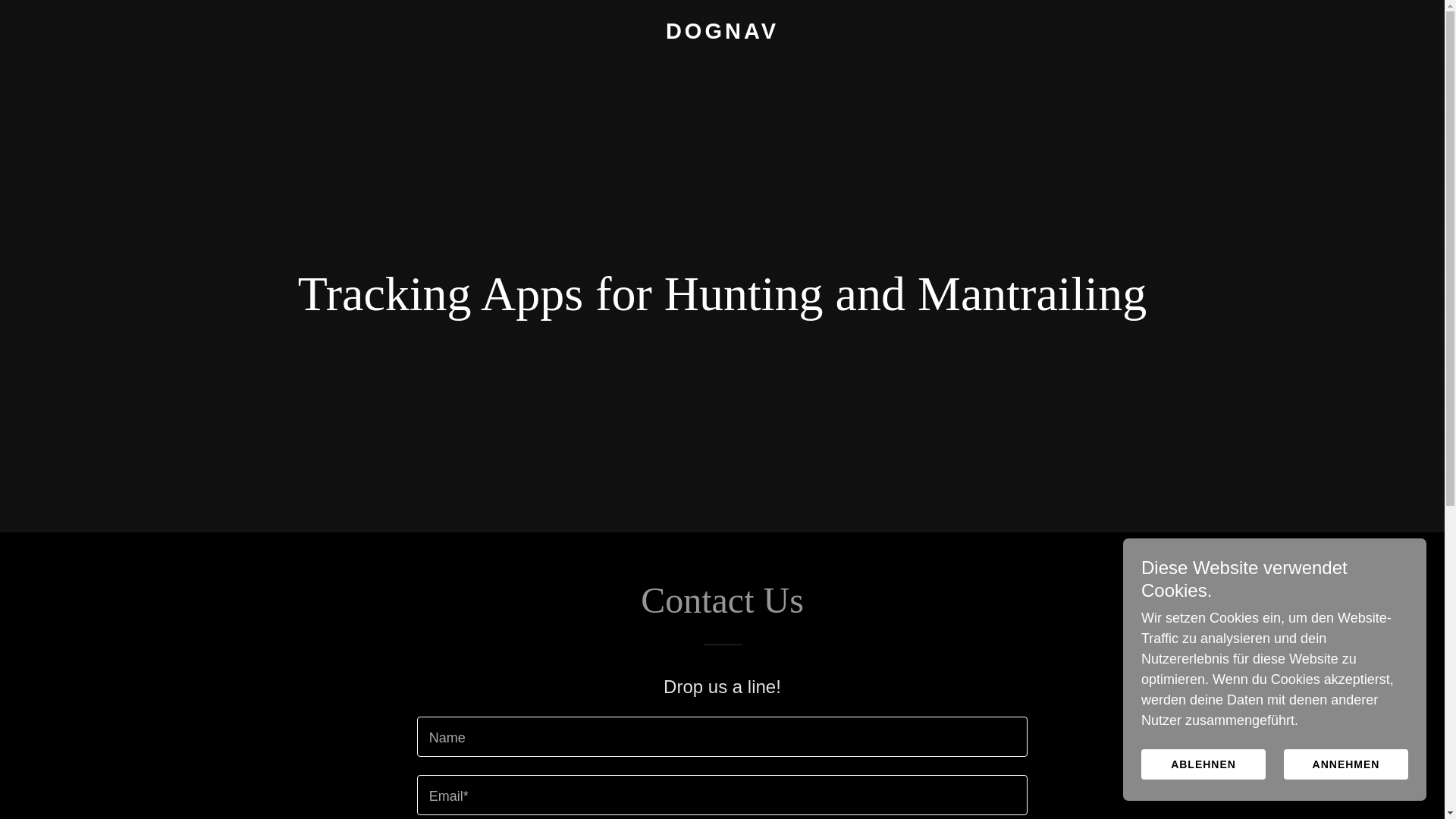 website screenshot of https://dognav.pro/