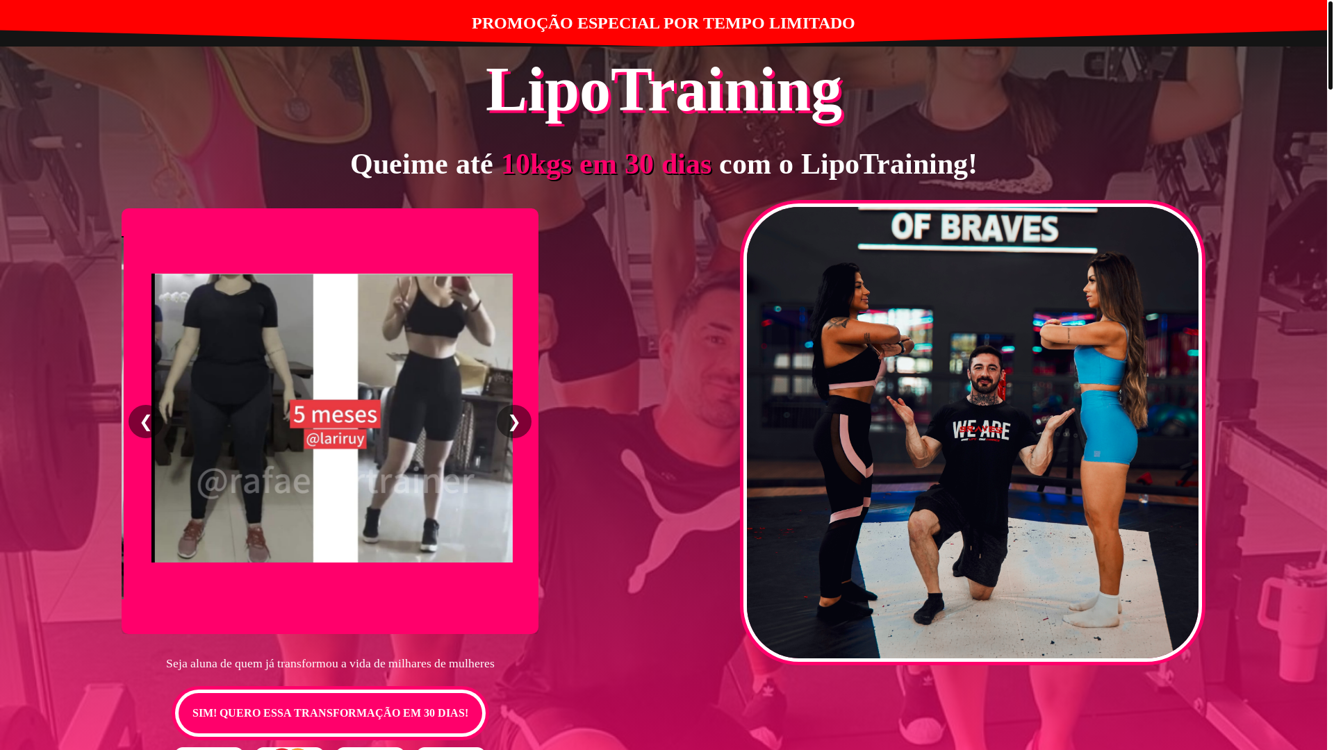 website screenshot of https://lipotraining.site/