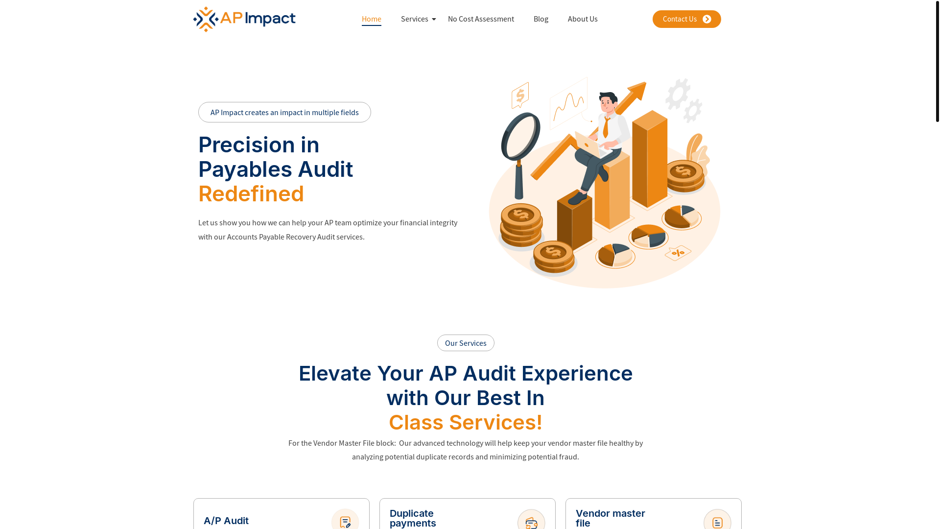 website screenshot of https://apimpactcorp.com/