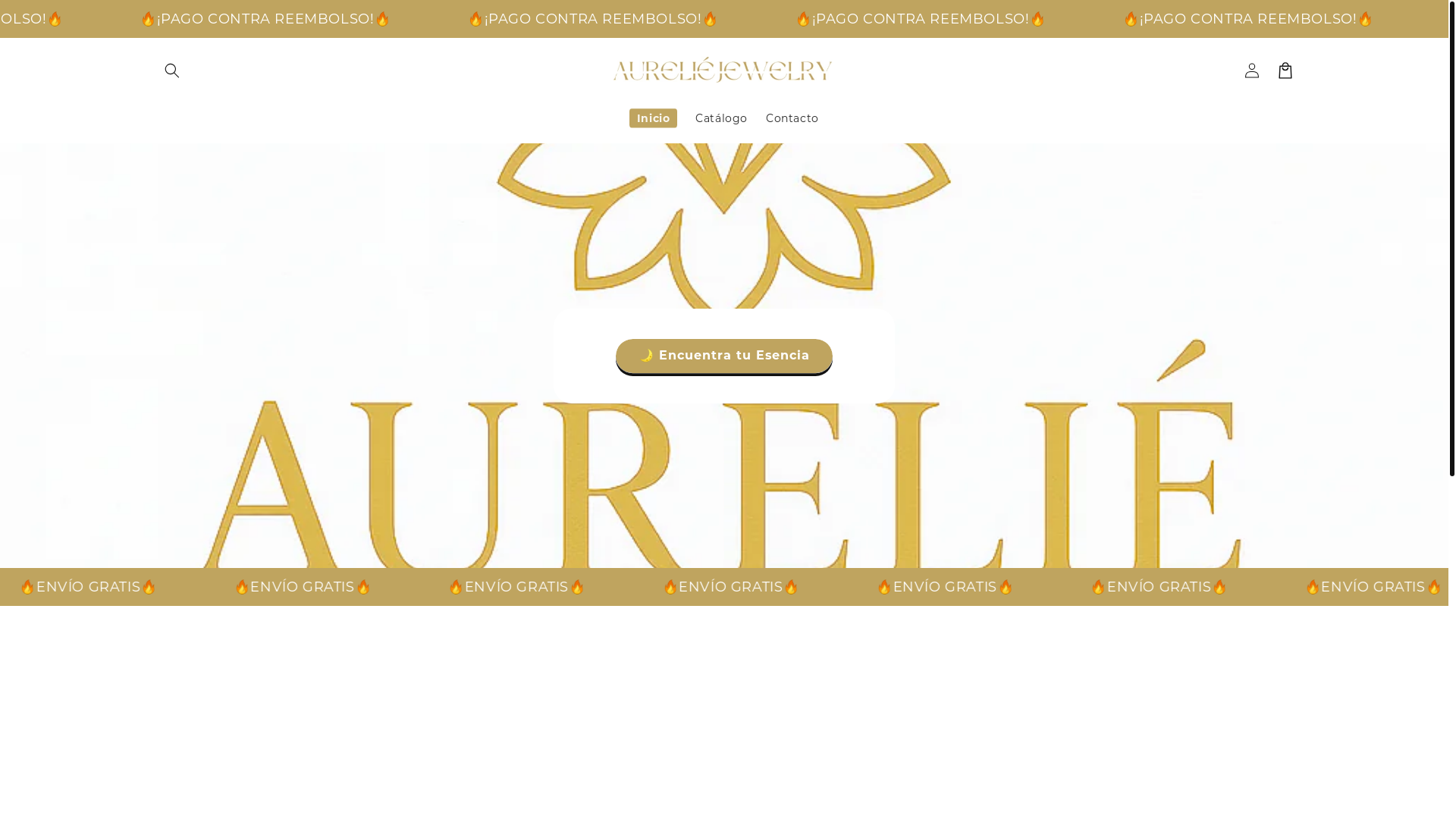 website screenshot of https://aureliejewelry.com/