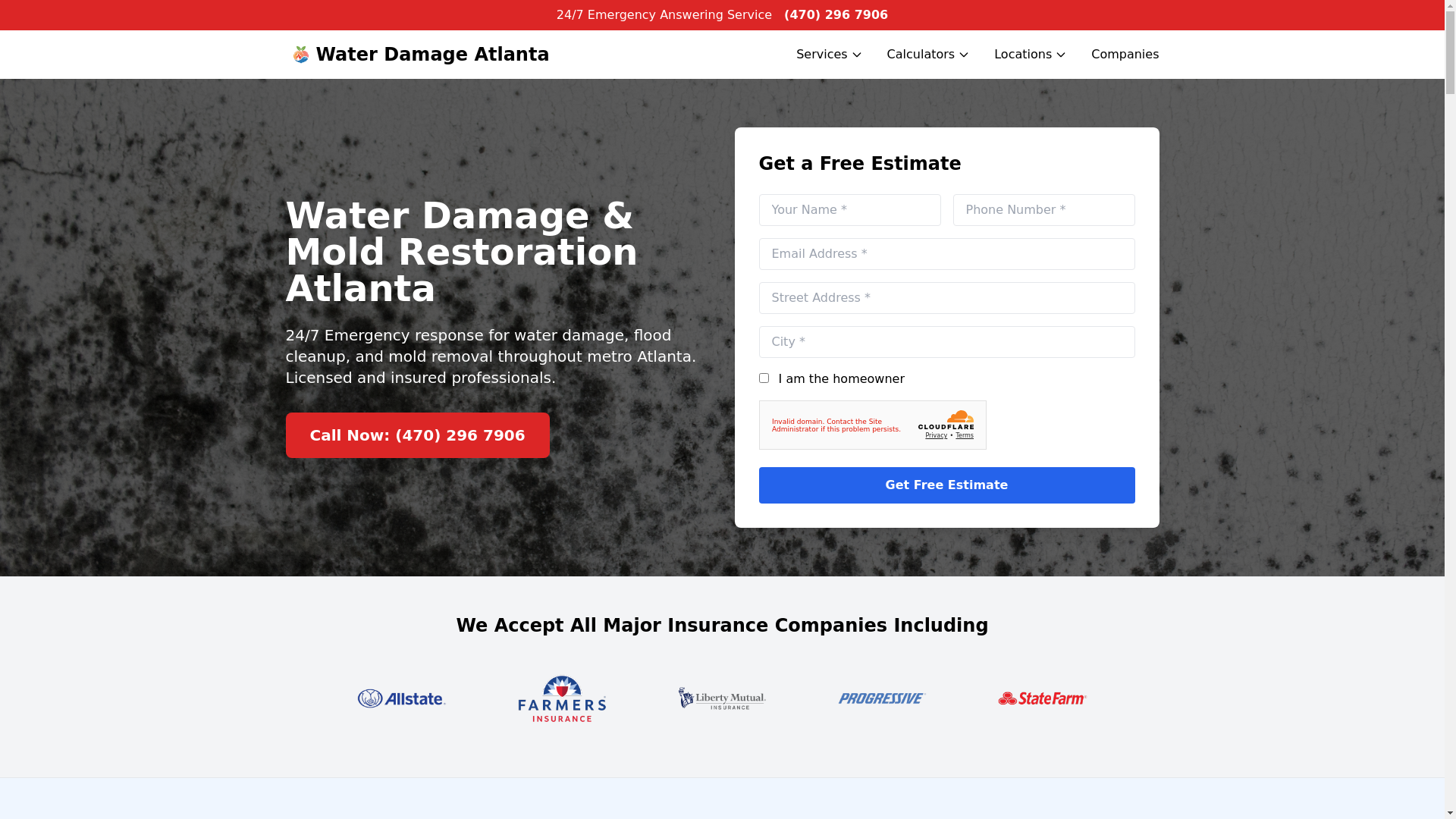 website screenshot of https://waterdamage-2fl.pages.dev/
