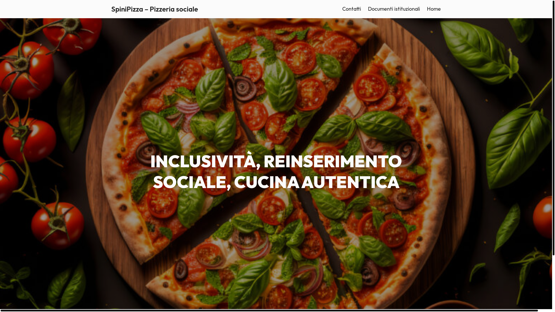 website screenshot of https://spinipizza.it/