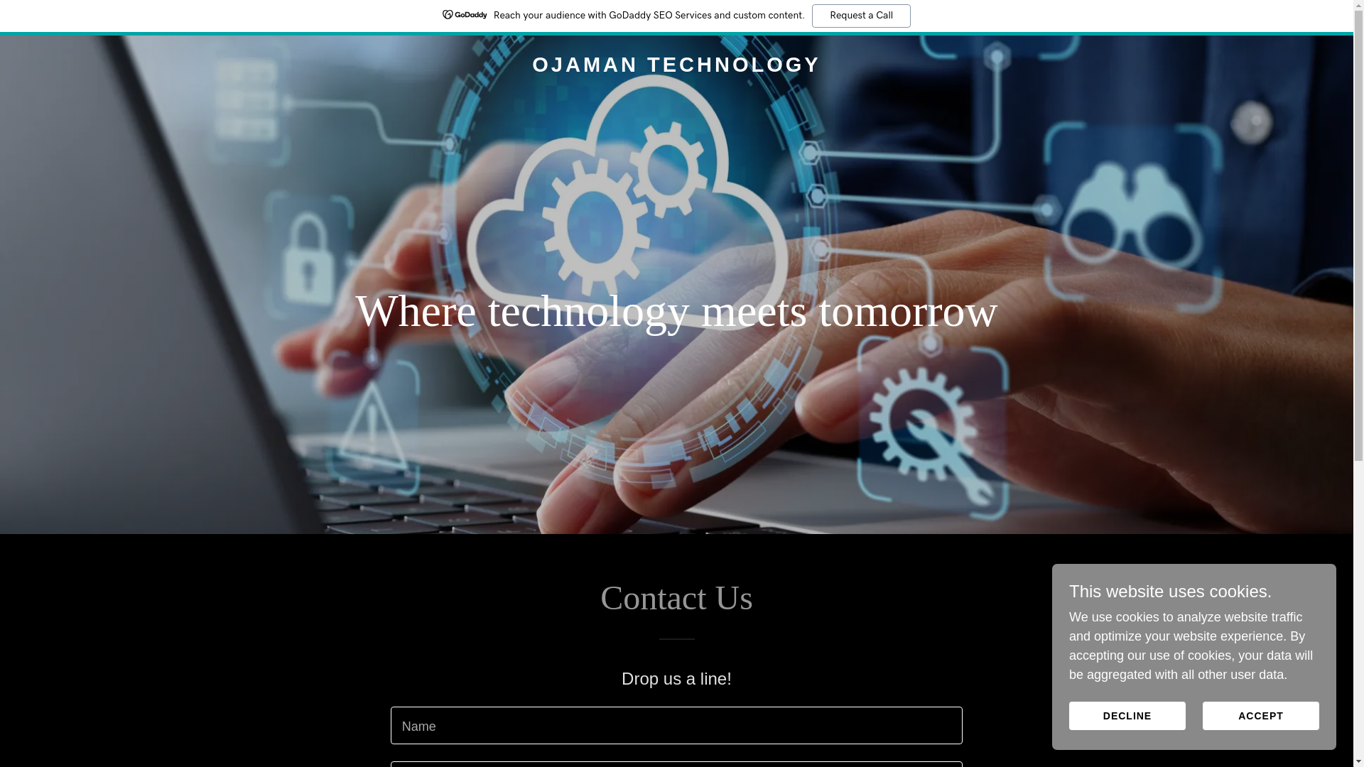 website screenshot of https://ojamantech.com/