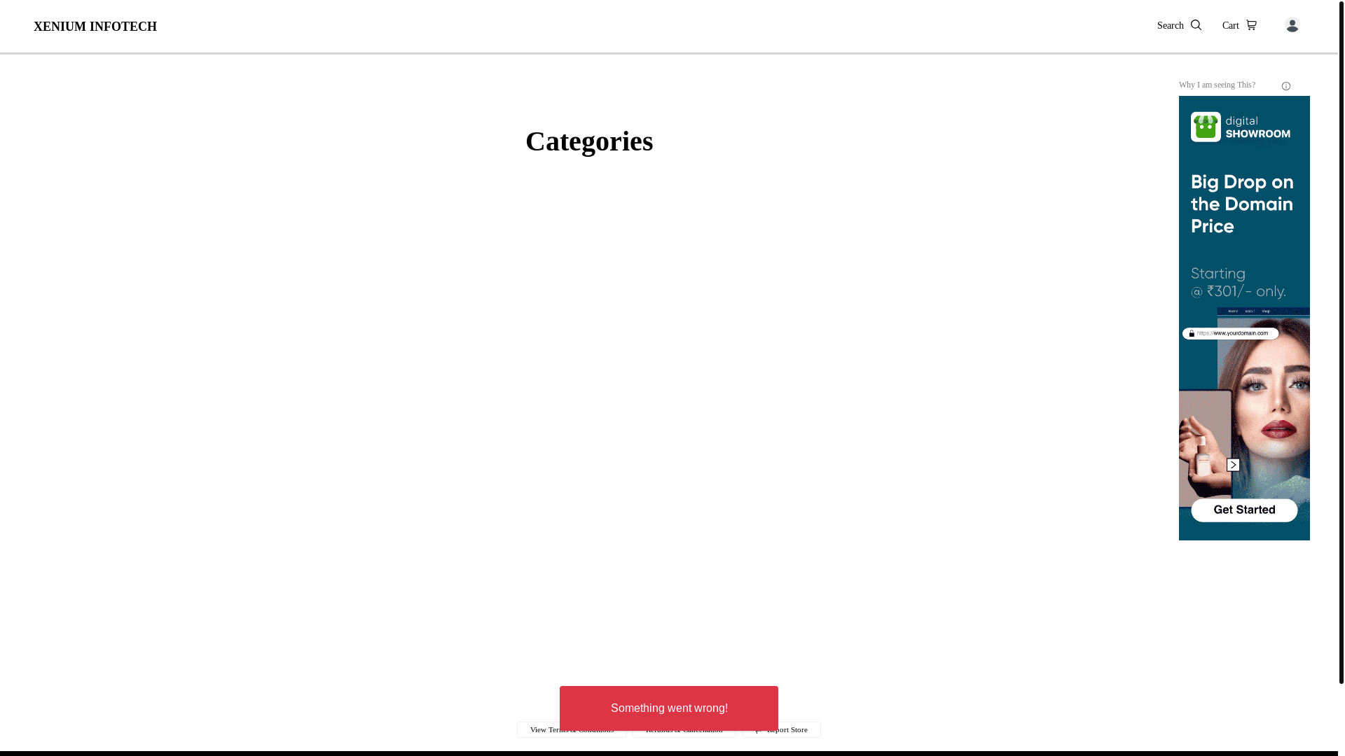 website screenshot of https://xeniuminfotech.co.in/