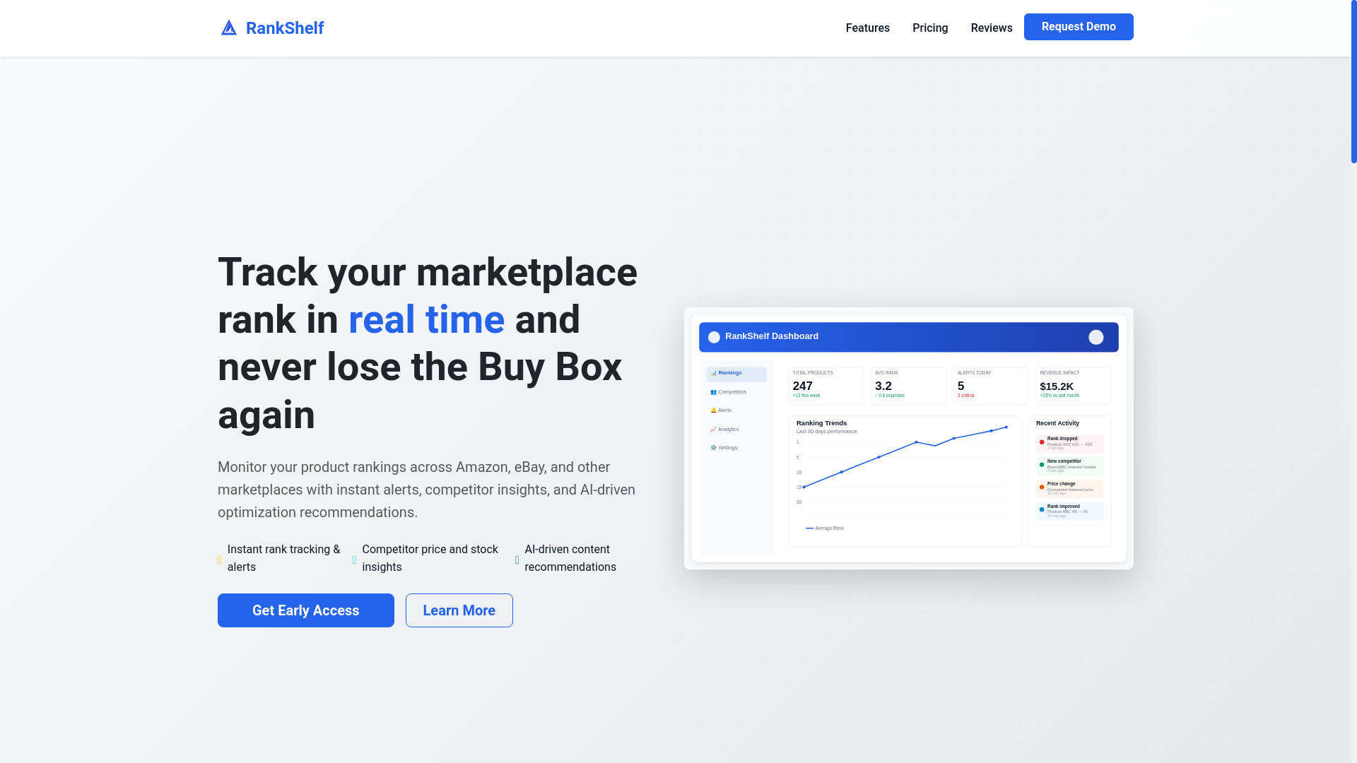 website screenshot of https://rankshelf.pages.dev/