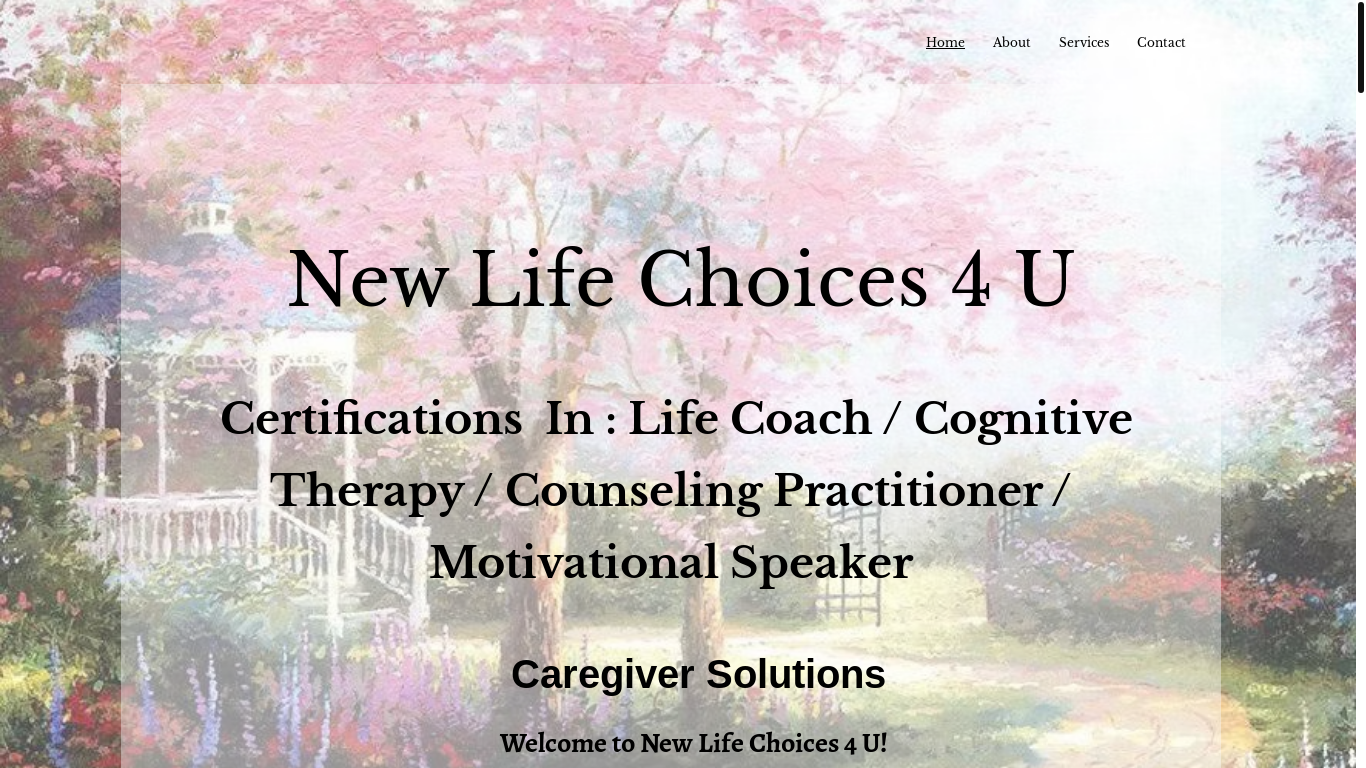 website screenshot of https://newlifechoices4u.net/