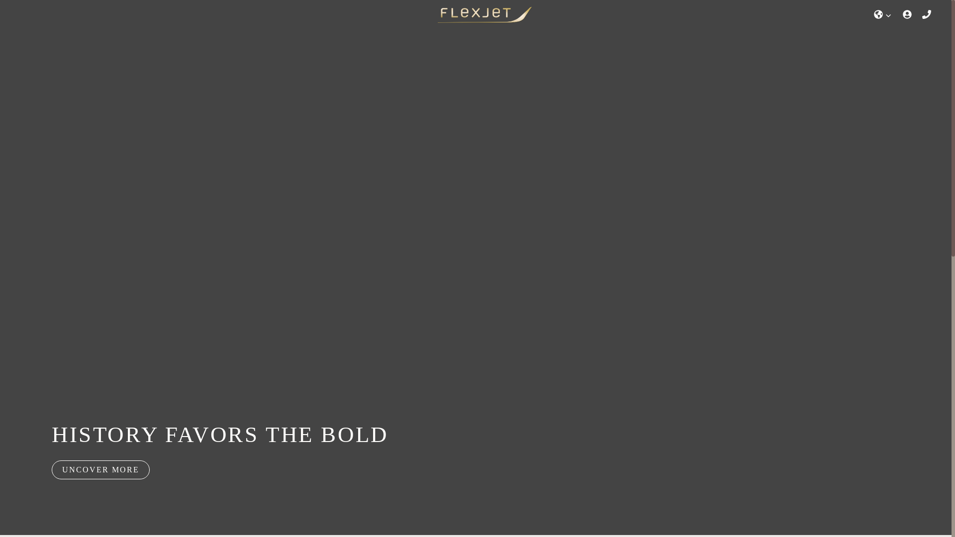website screenshot of https://flexjet.com/