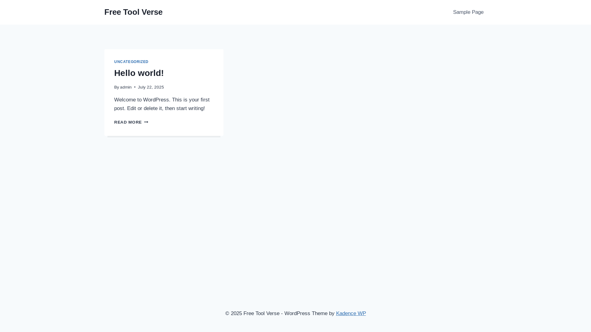 website screenshot of https://freetoolverse.io/