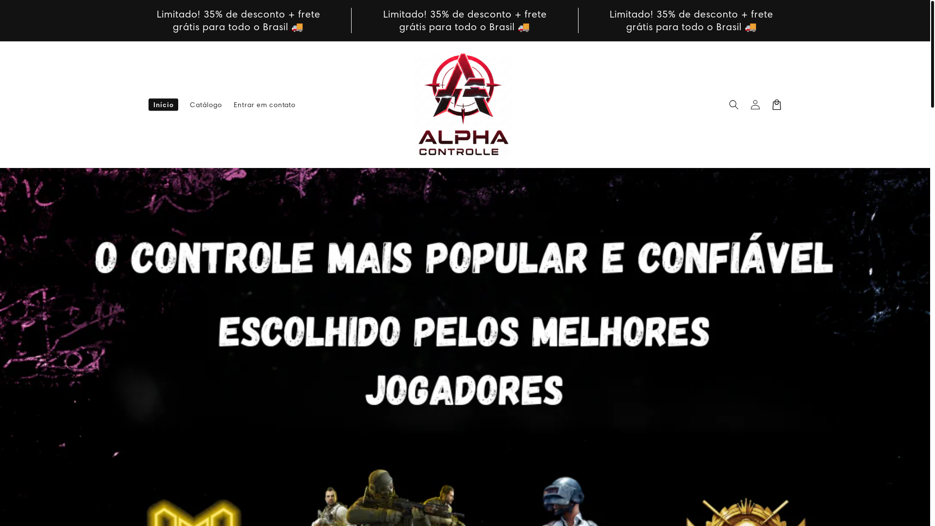 website screenshot of https://alphacontrole.store/