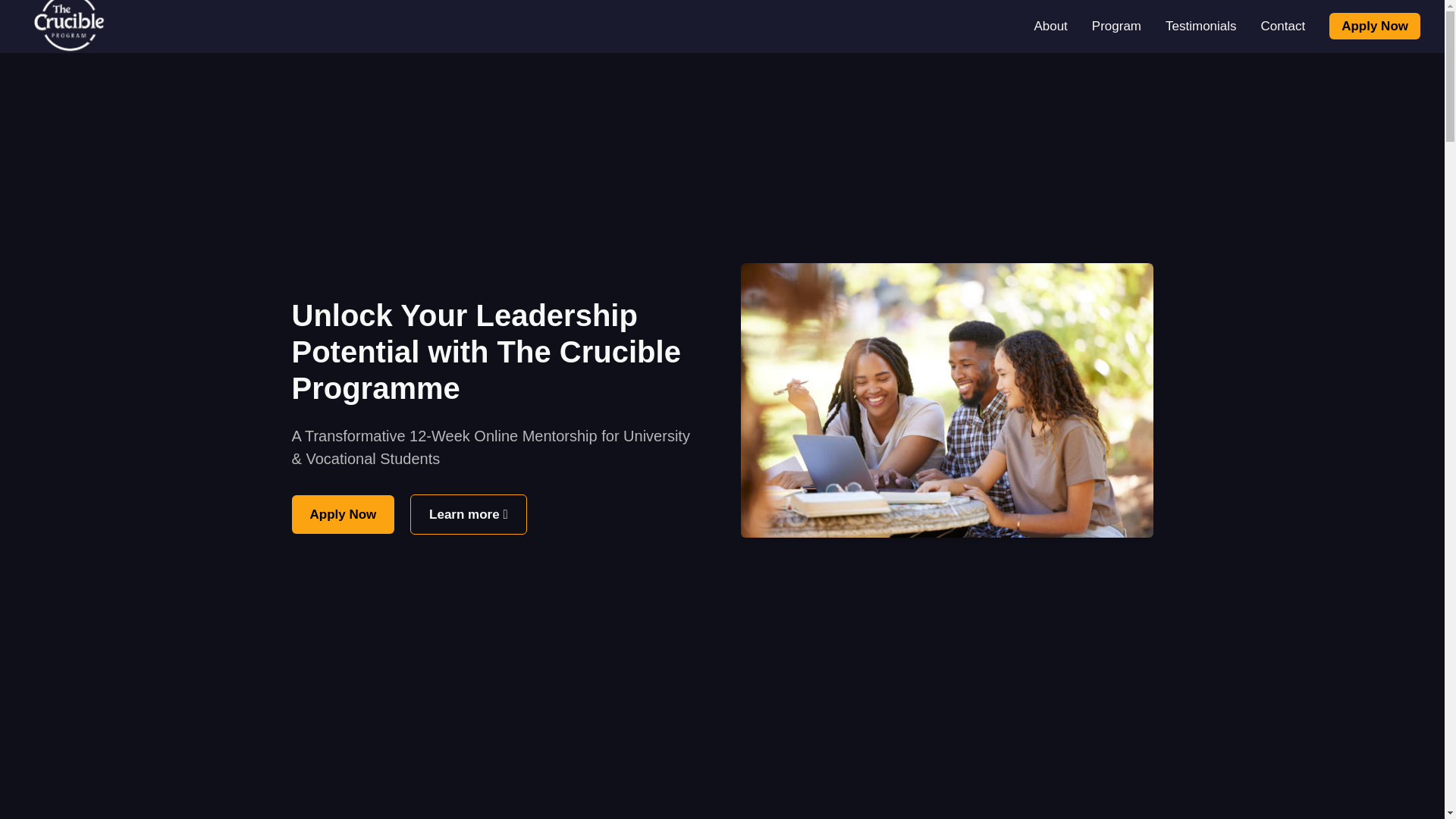website screenshot of https://sawacode-crucibleprogram.pages.dev/