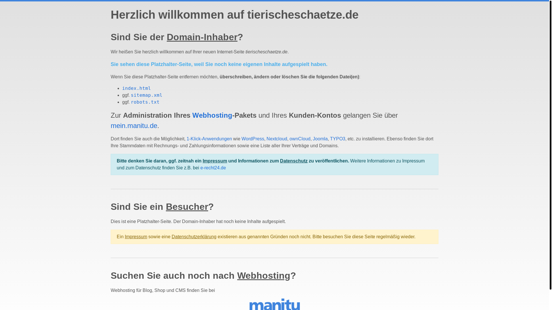 website screenshot of https://tierischeschaetze.de/