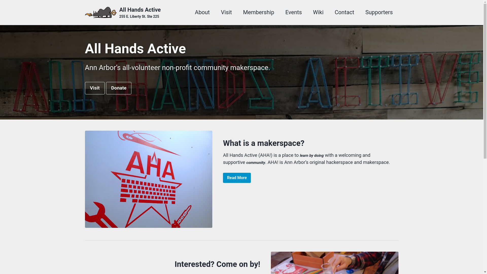 website screenshot of https://allhandsactive-site.pages.dev/
