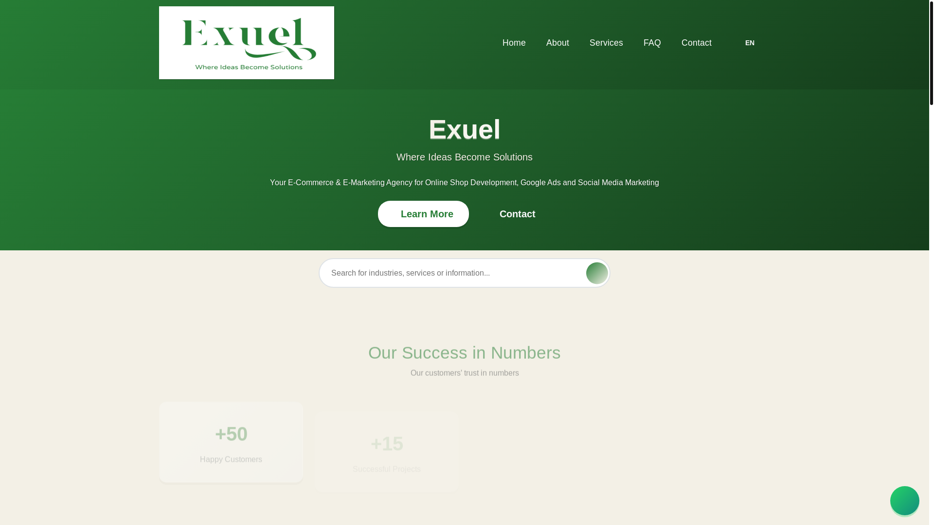 website screenshot of https://exuel.org/