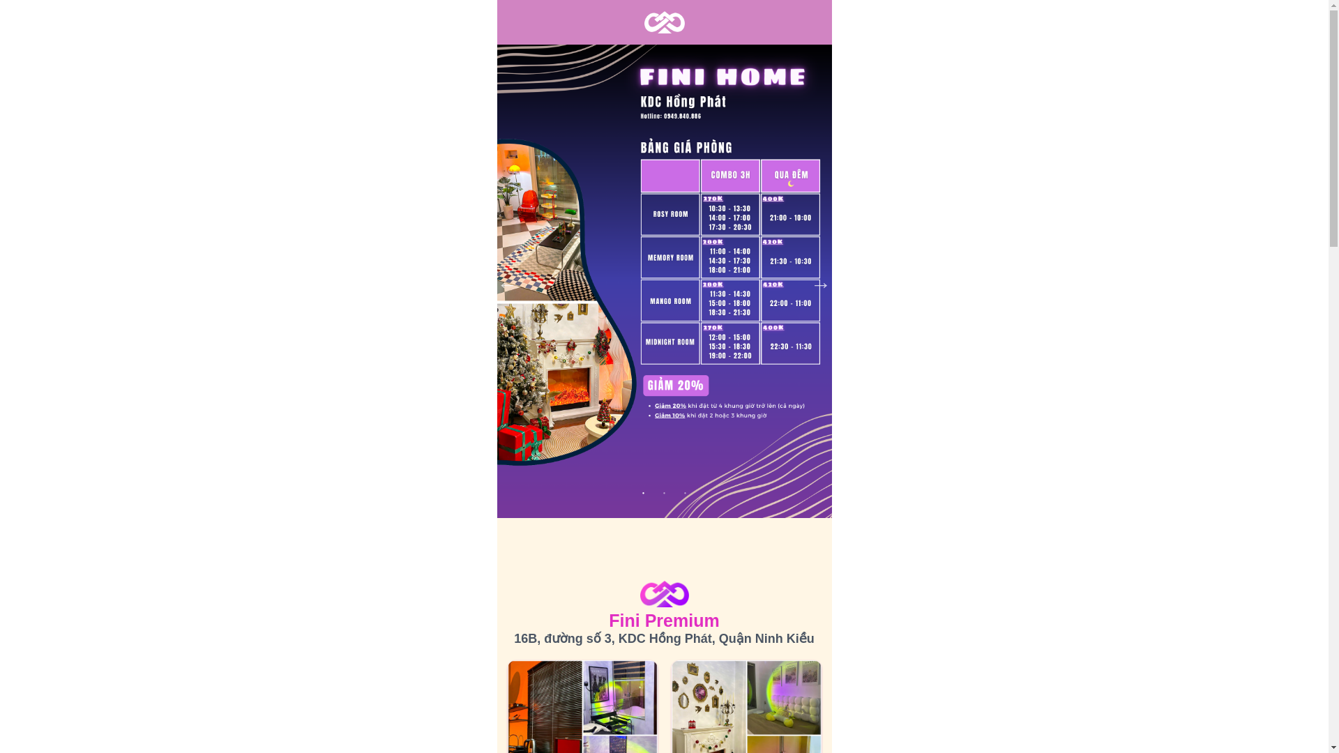website screenshot of https://ciarahomestay.com/