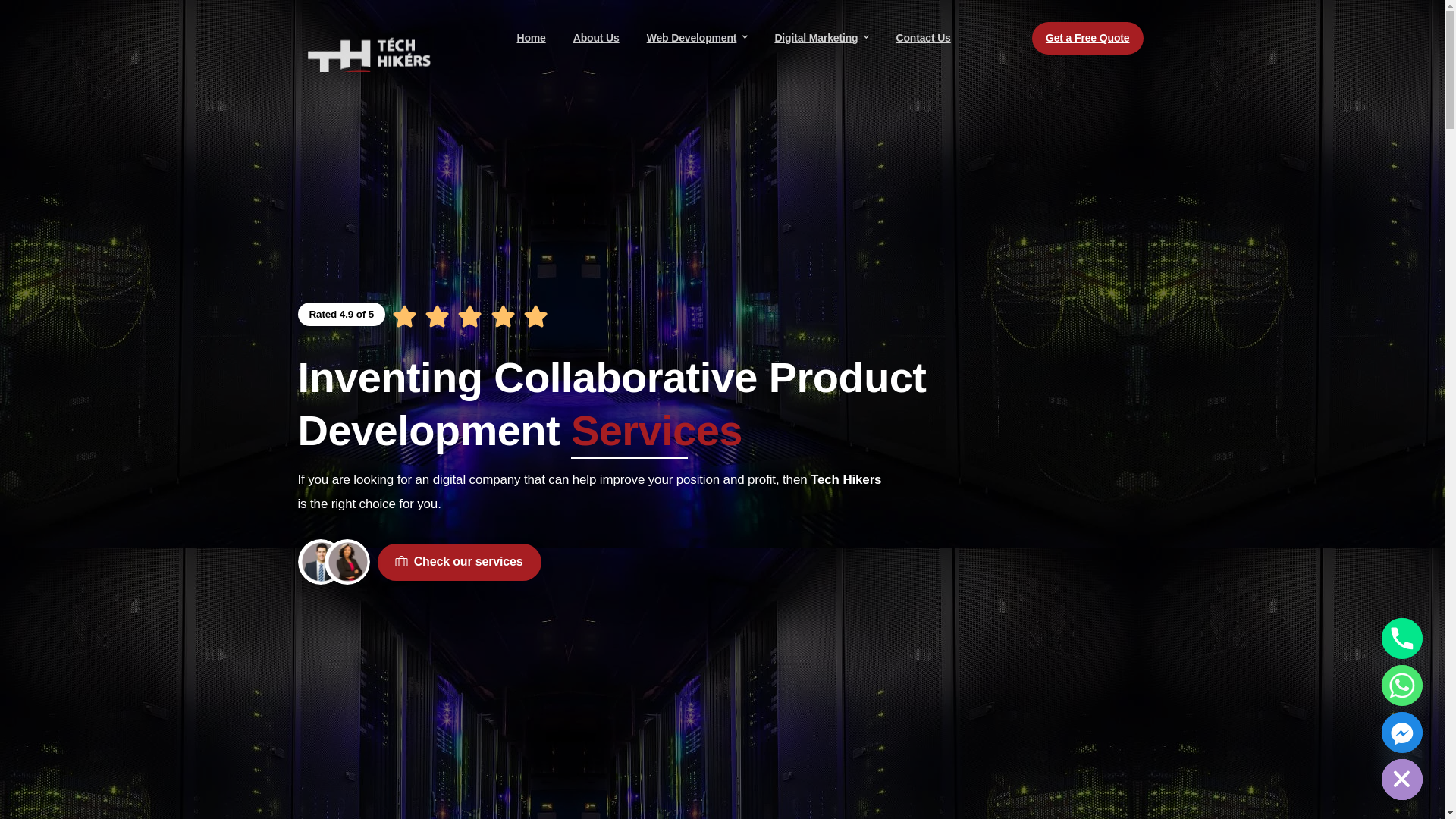 website screenshot of https://techhikers.pk/