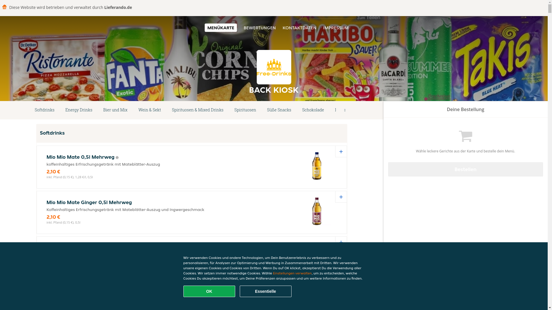 website screenshot of https://back-kiosk.de/