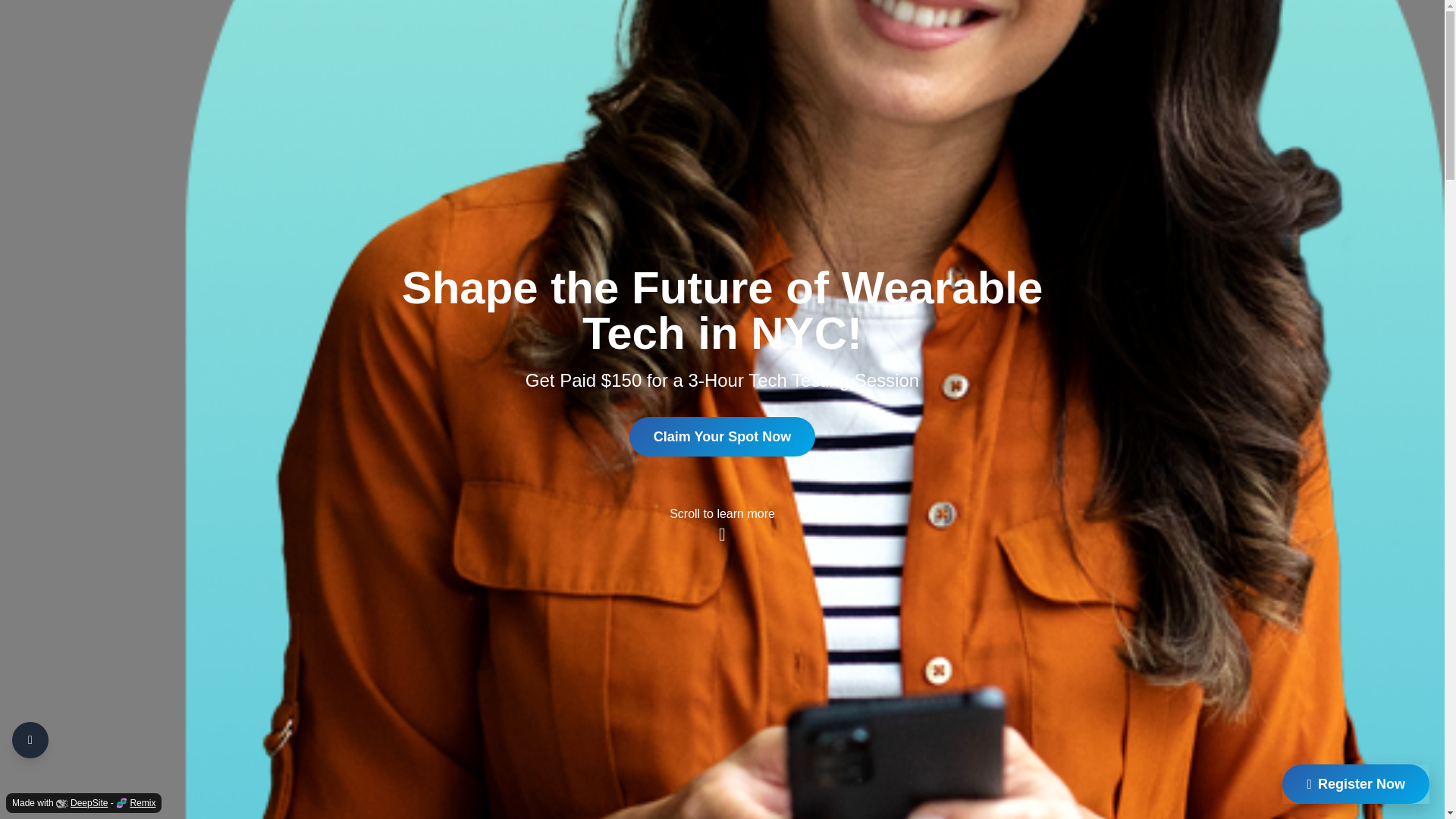 website screenshot of https://nycwearabletech.store/