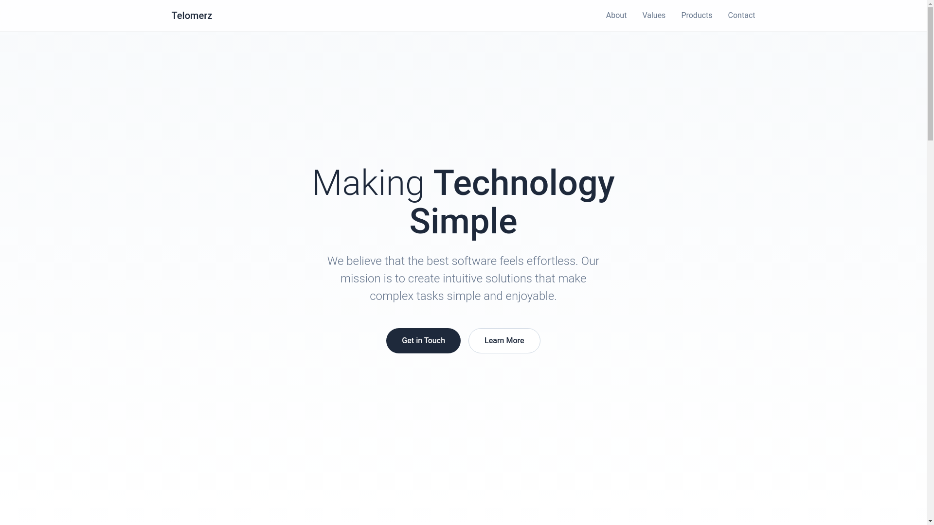 website screenshot of https://telomerz.in/