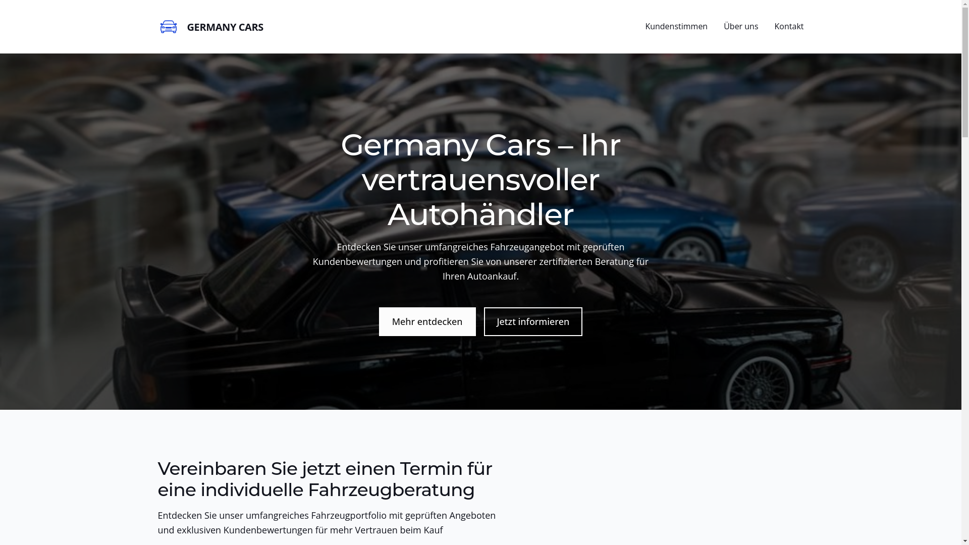 website screenshot of https://germanycars-del.de/