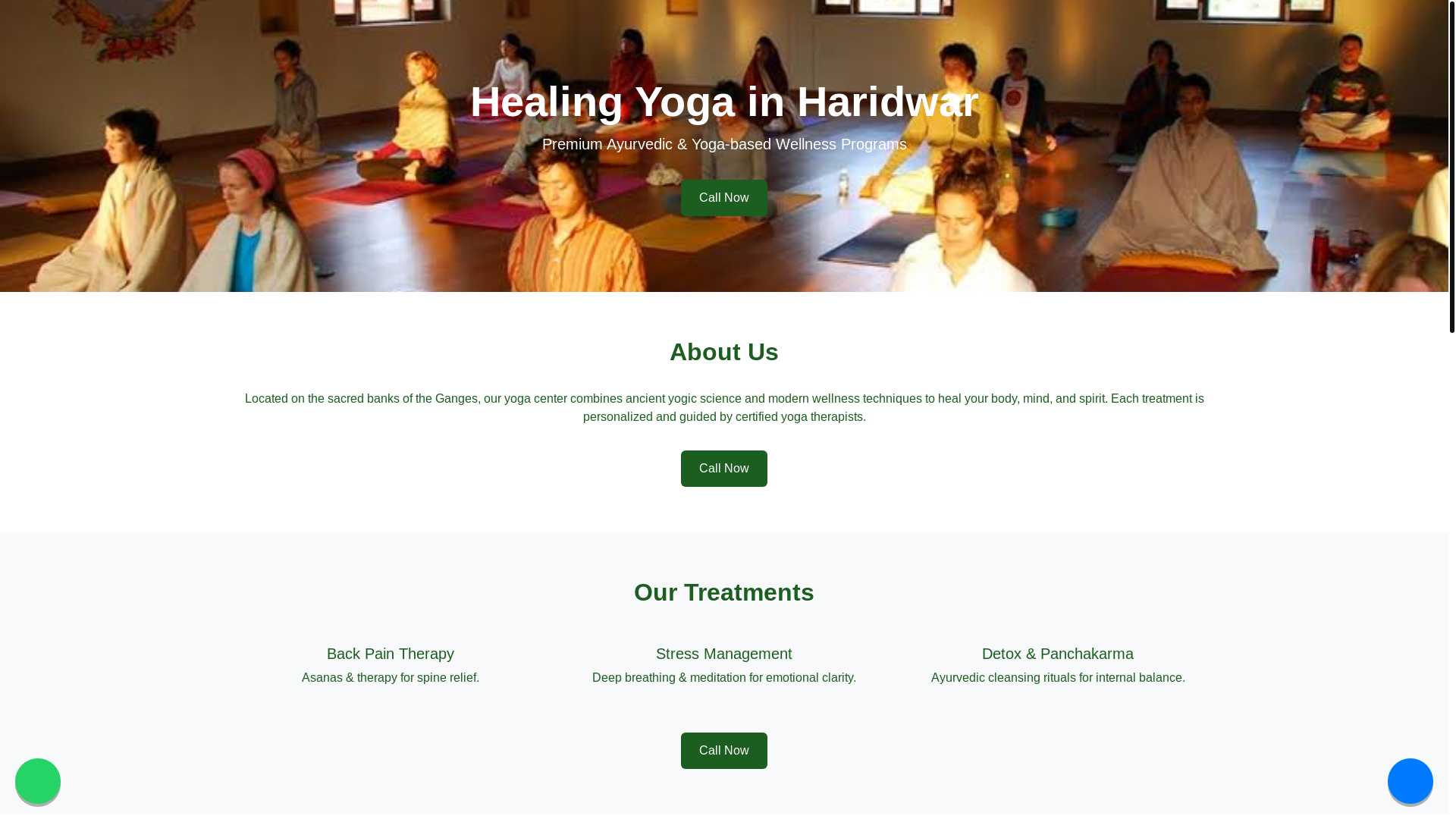 website screenshot of https://haridwartreatments.online/