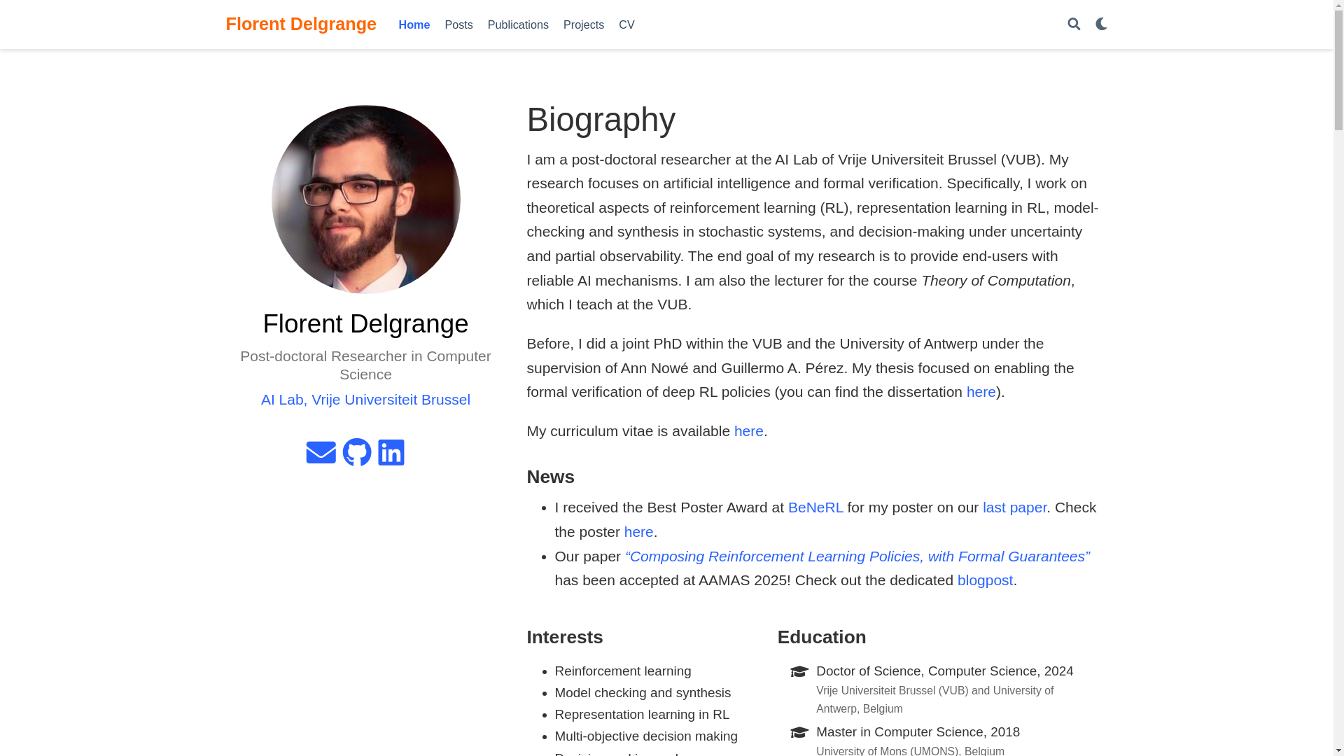 website screenshot of https://delgrange.me/