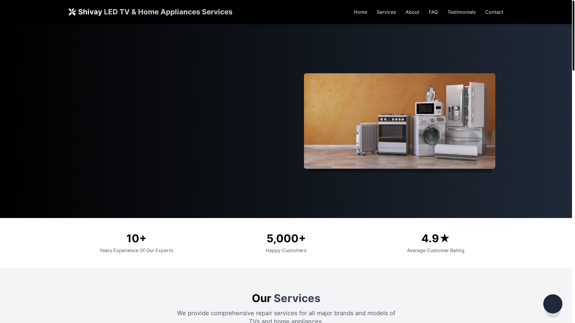 website screenshot of https://shivayservices.pages.dev/