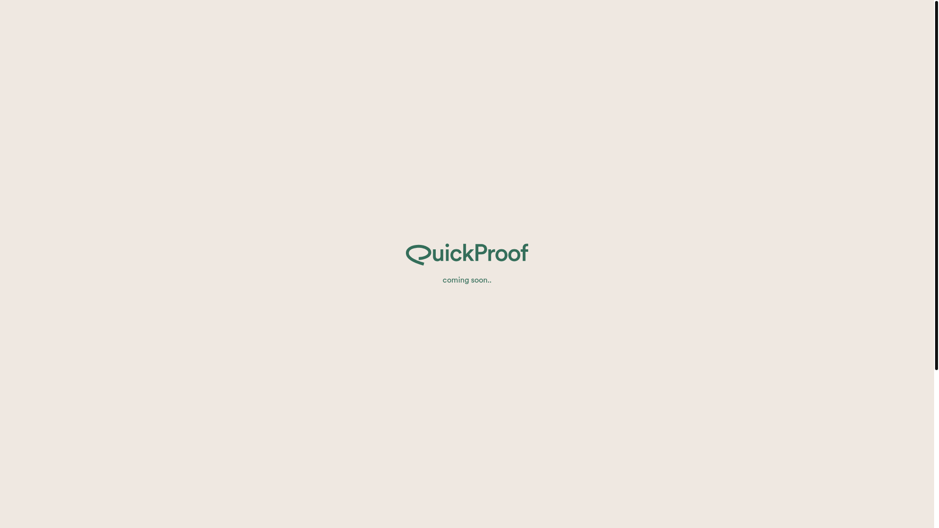 website screenshot of https://quickproof.co/
