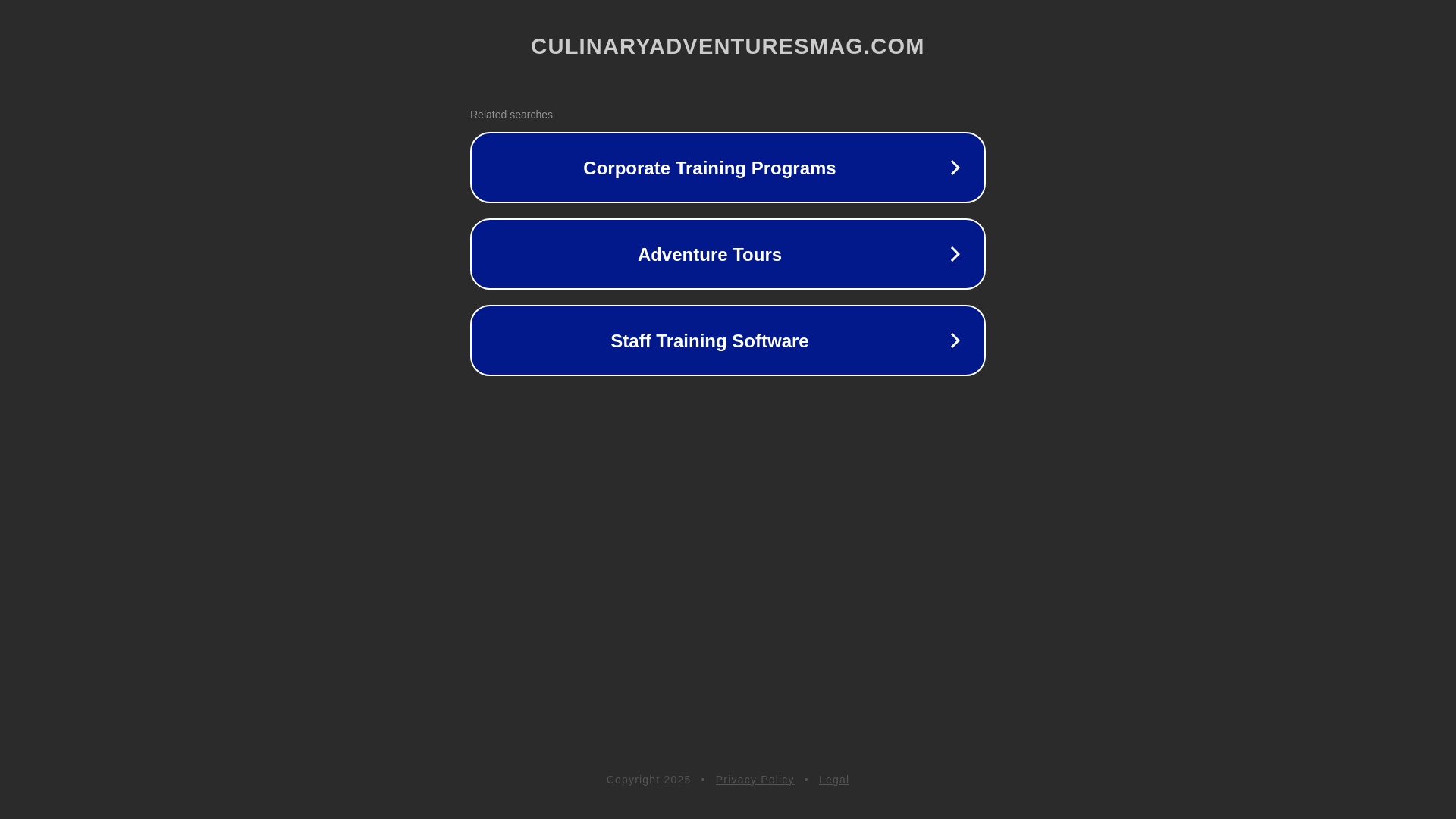 website screenshot of https://culinaryadventuresmag.com/