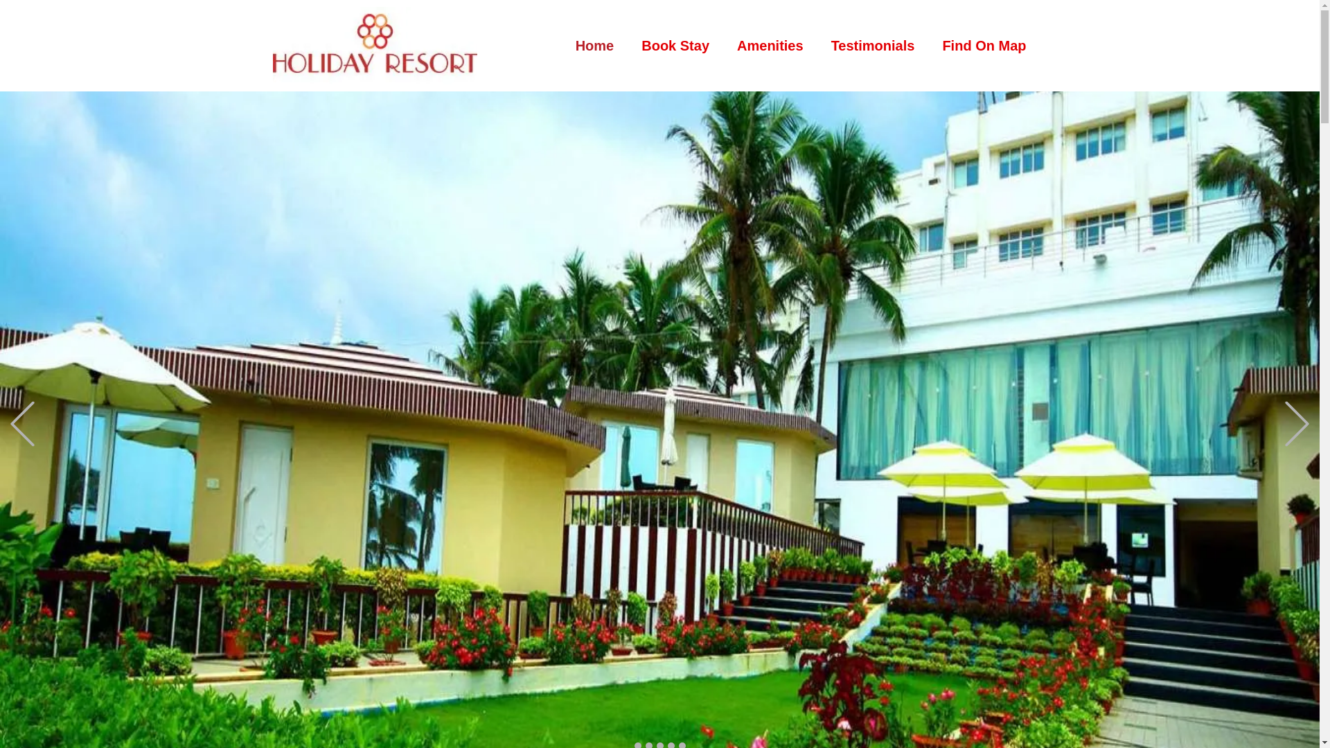 website screenshot of https://hotelsholidayresort.com/