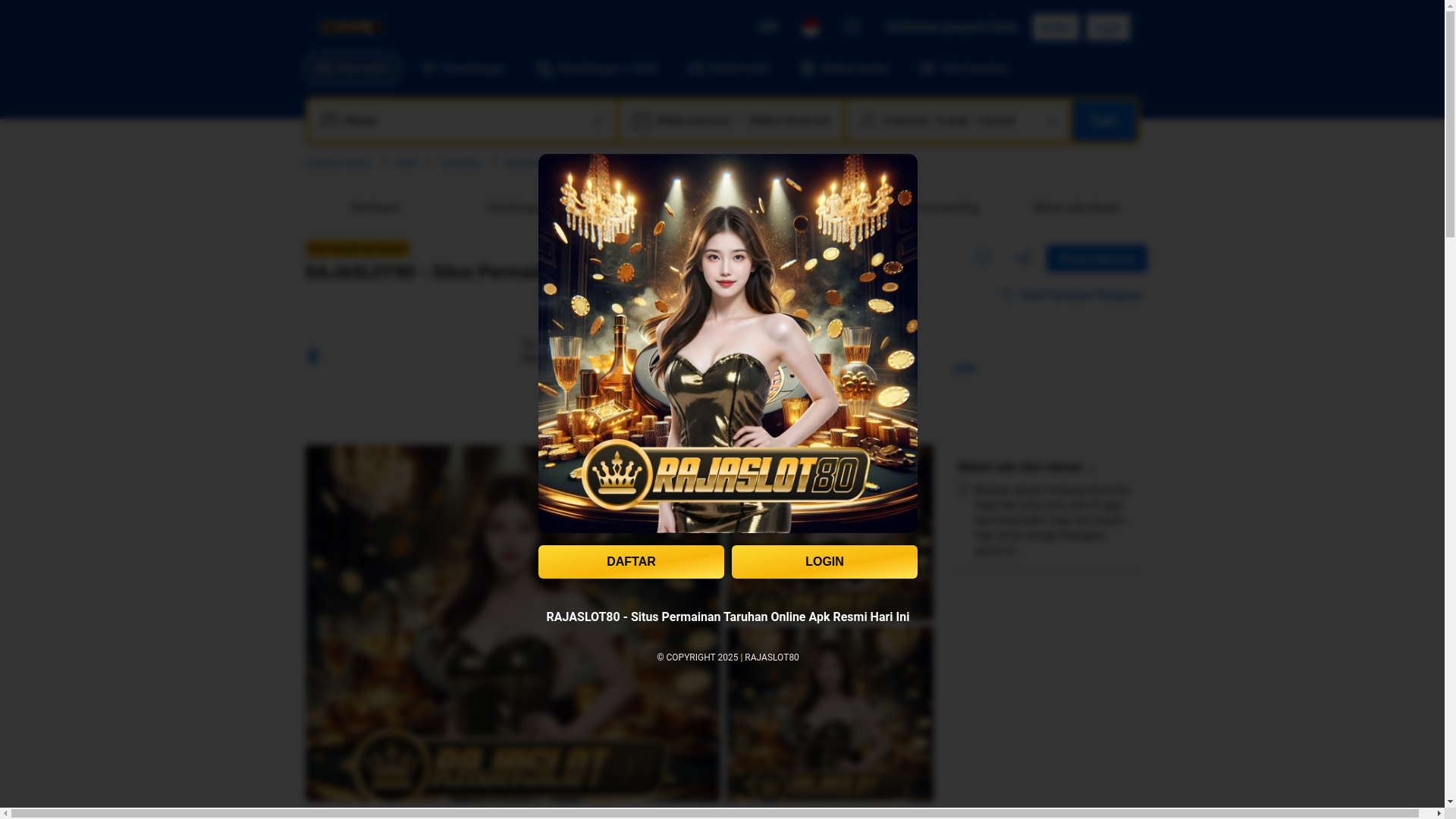 website screenshot of https://rajaslot80.website/