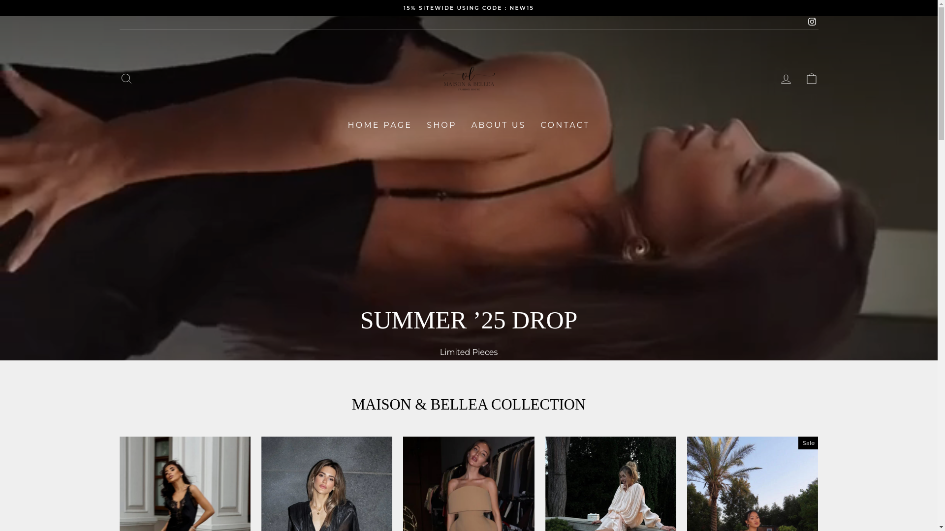 website screenshot of https://maisonbellea.com/