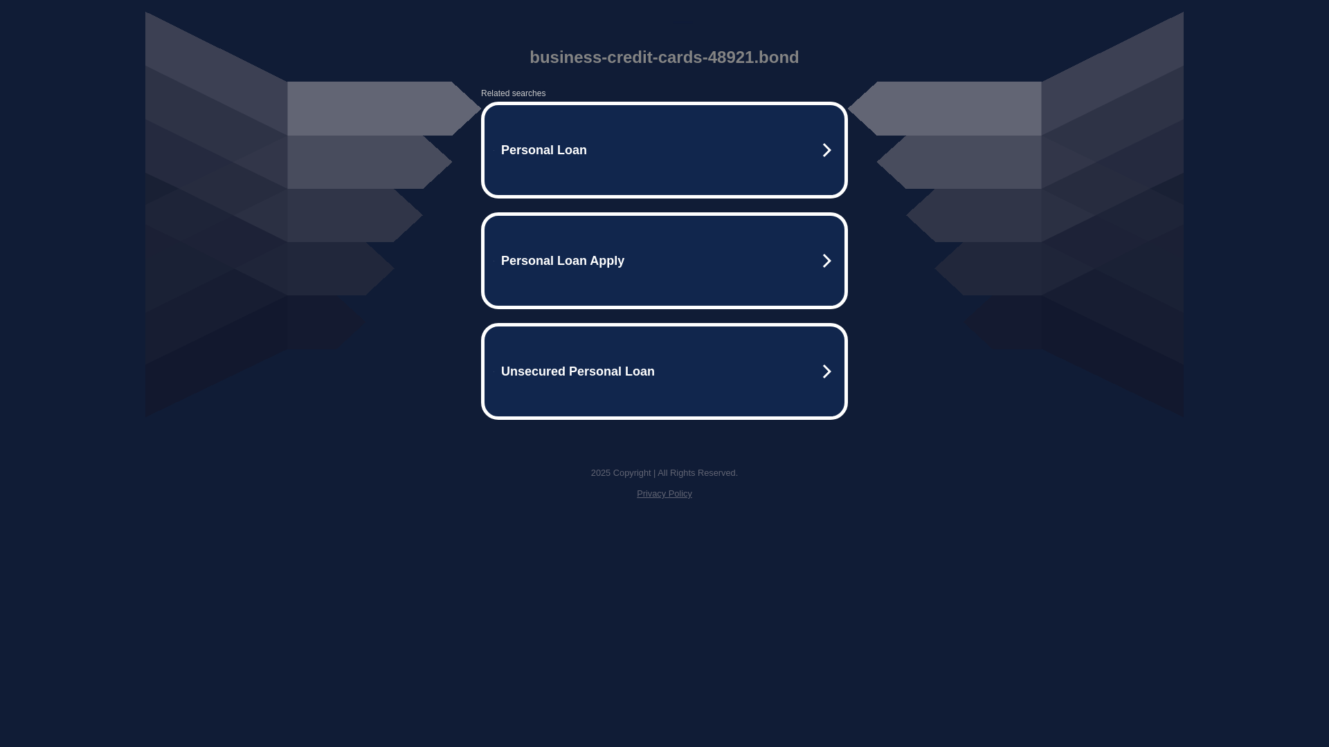 website screenshot of https://business-credit-cards-48921.bond/