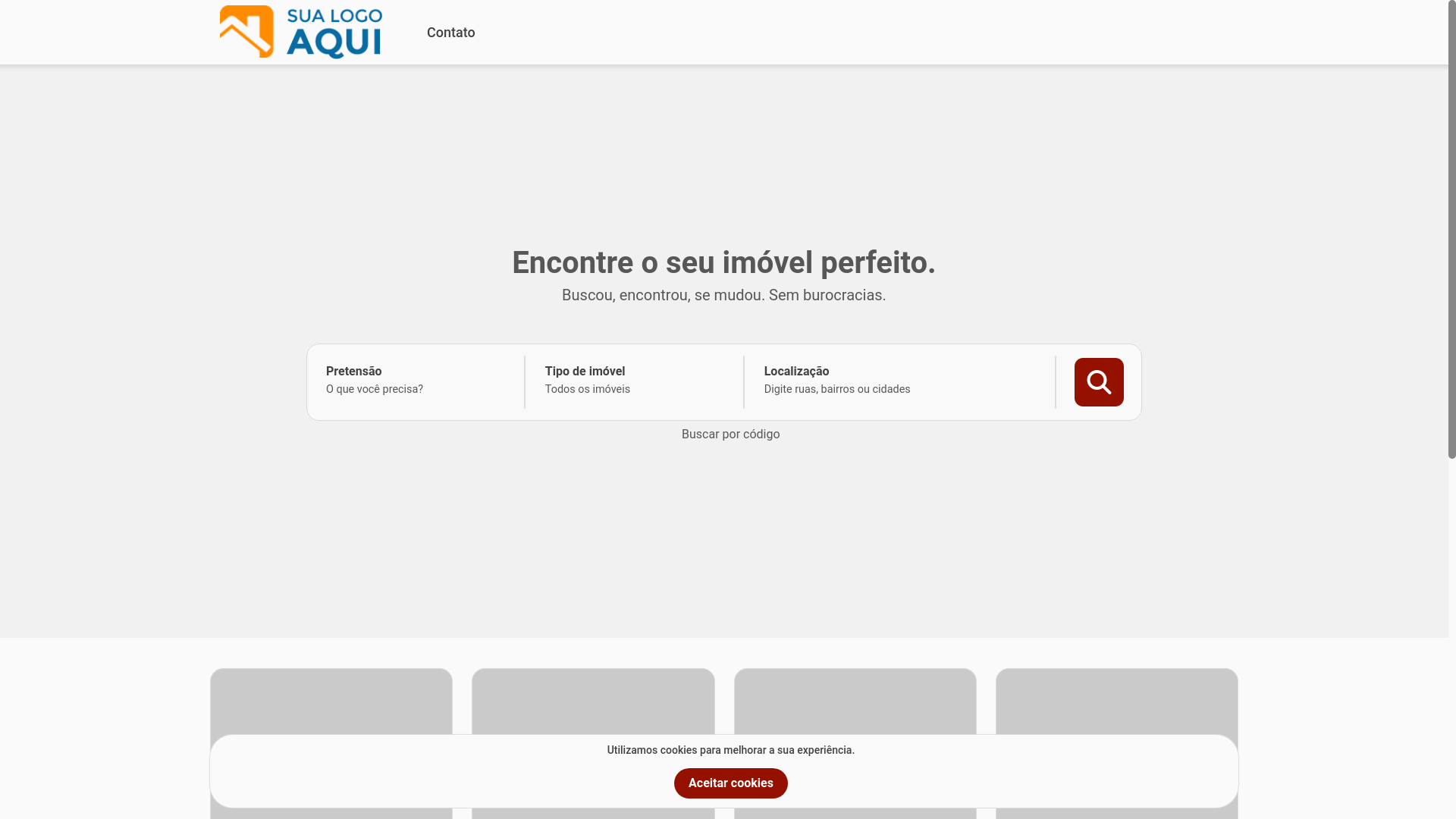 website screenshot of https://jvkimobiliaria.com.br/