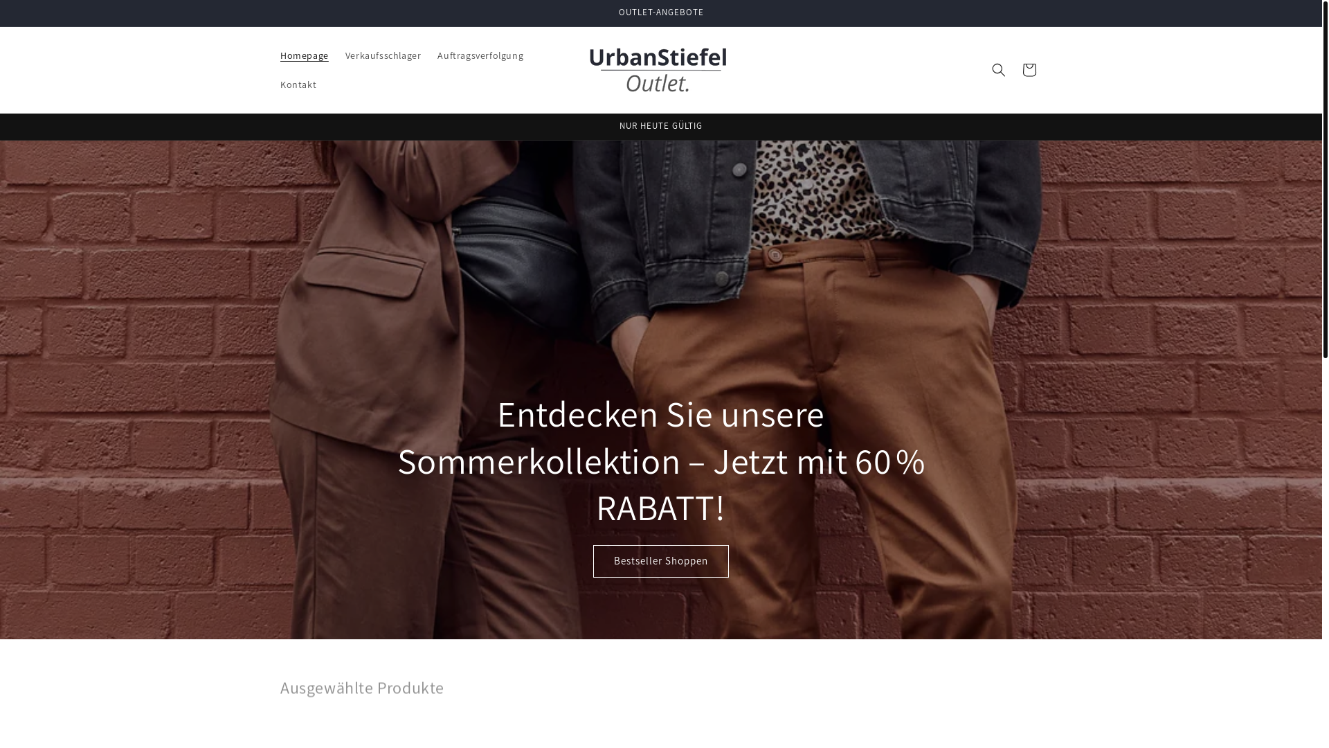 website screenshot of https://urbanstiefel.com/